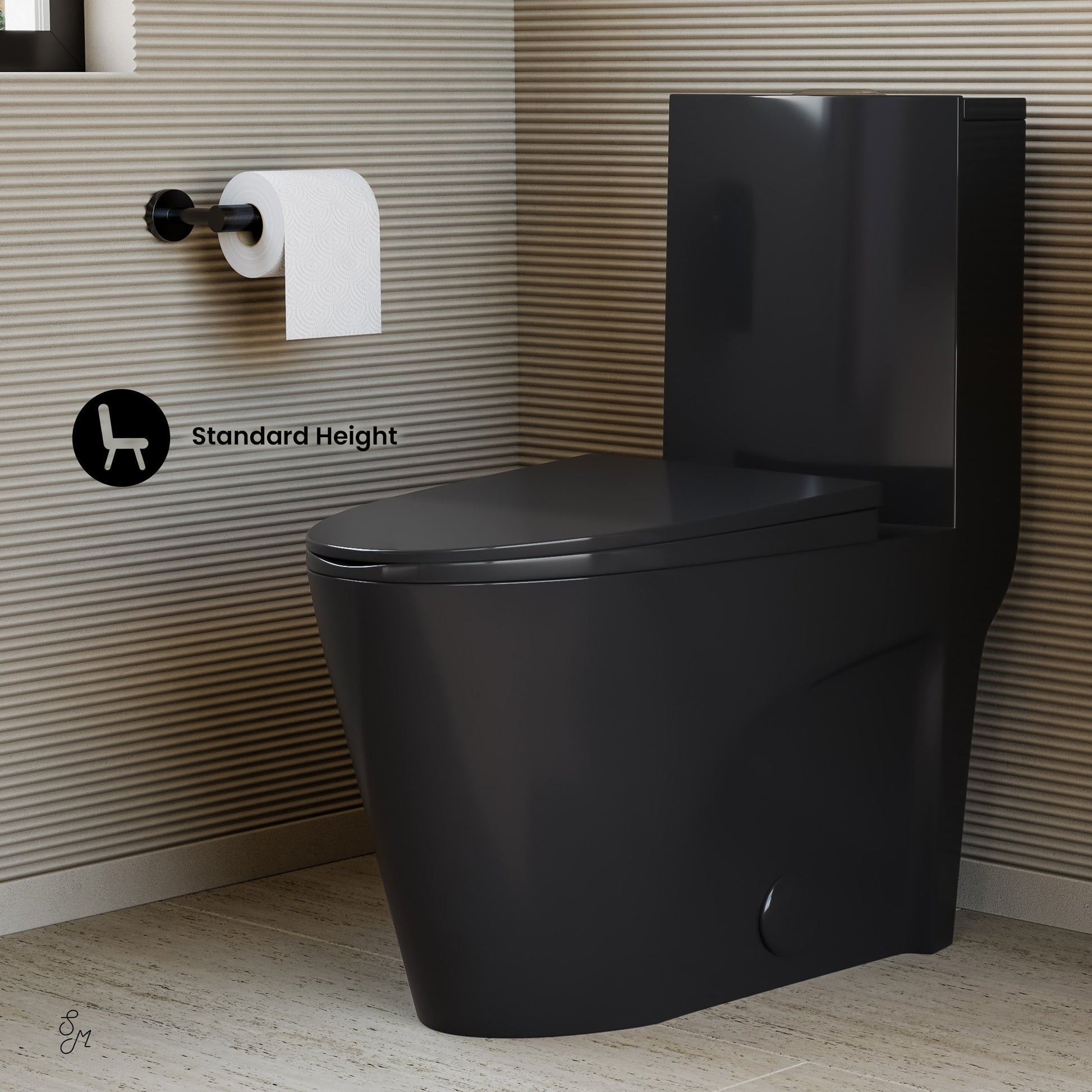 Glossy Black / Dual - Top / Chrome