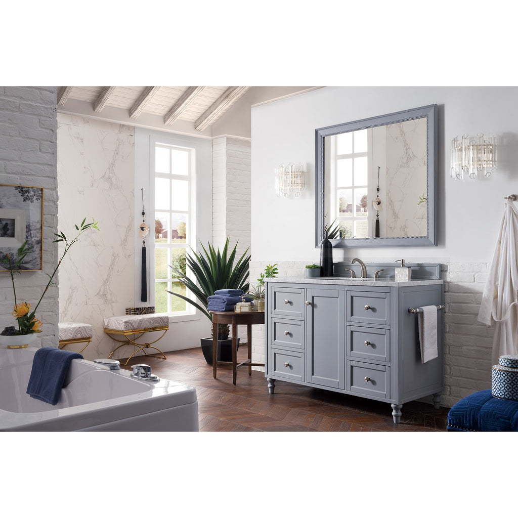 Silver Gray / Carrara White - 3 Faucet Holes