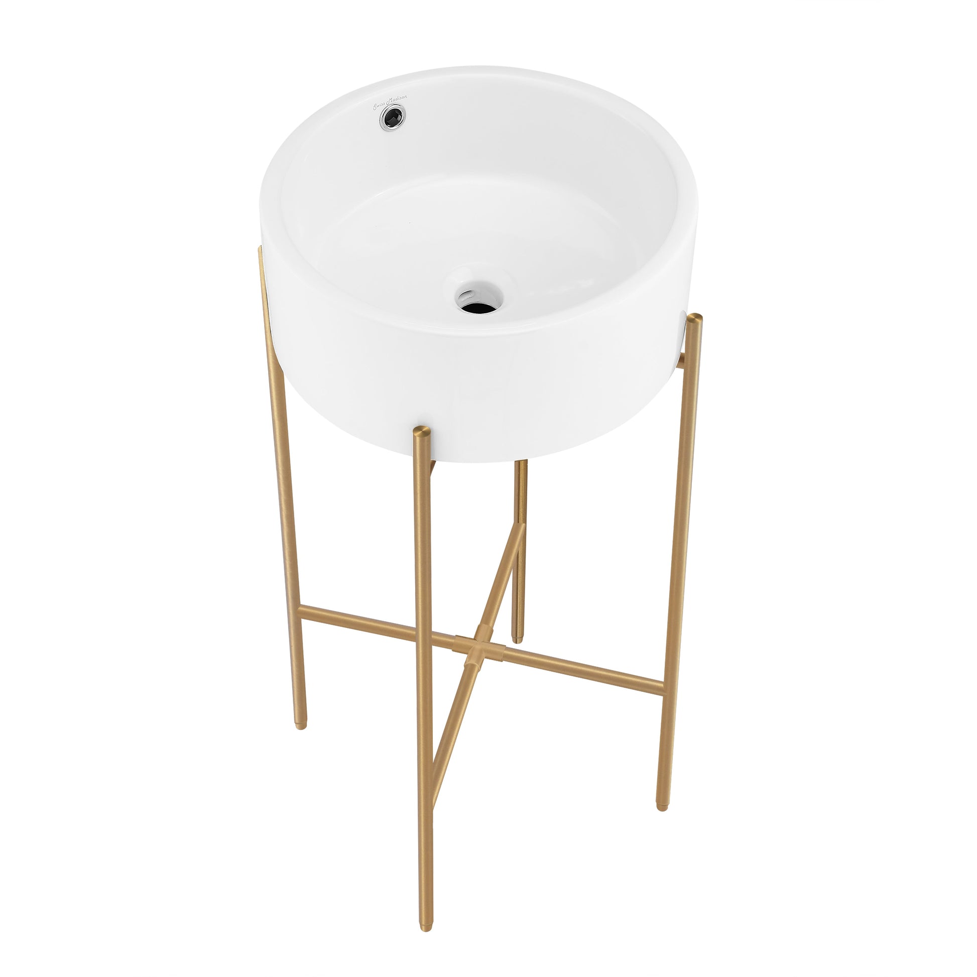 Brushed Gold / White