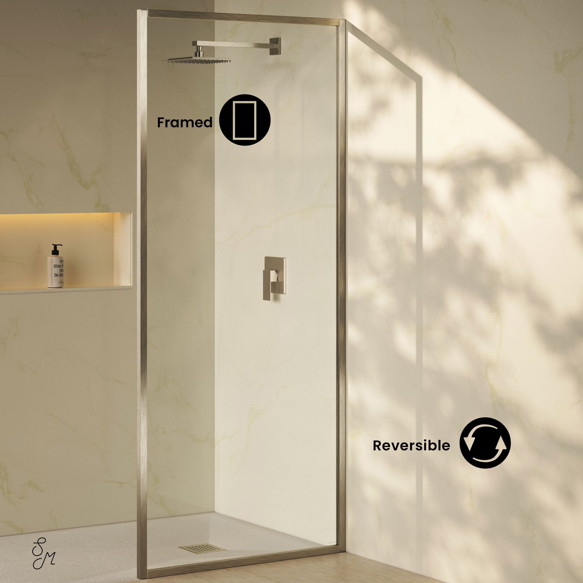 Brushed Nickel / Shower Door