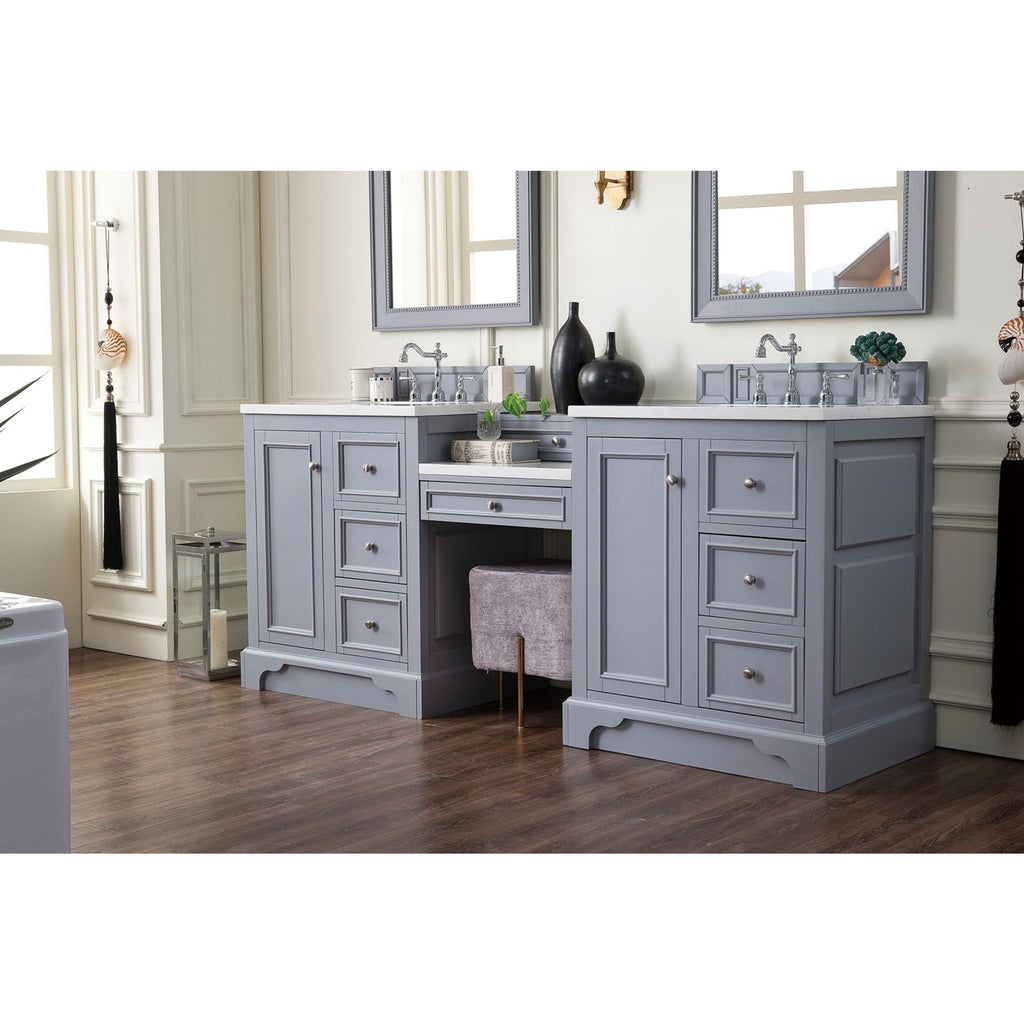Silver Gray / White Zeus - 3 Faucet Holes