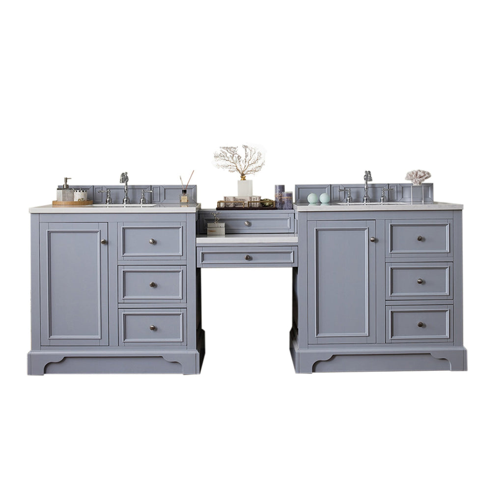 Silver Gray / White Zeus - 3 Faucet Holes