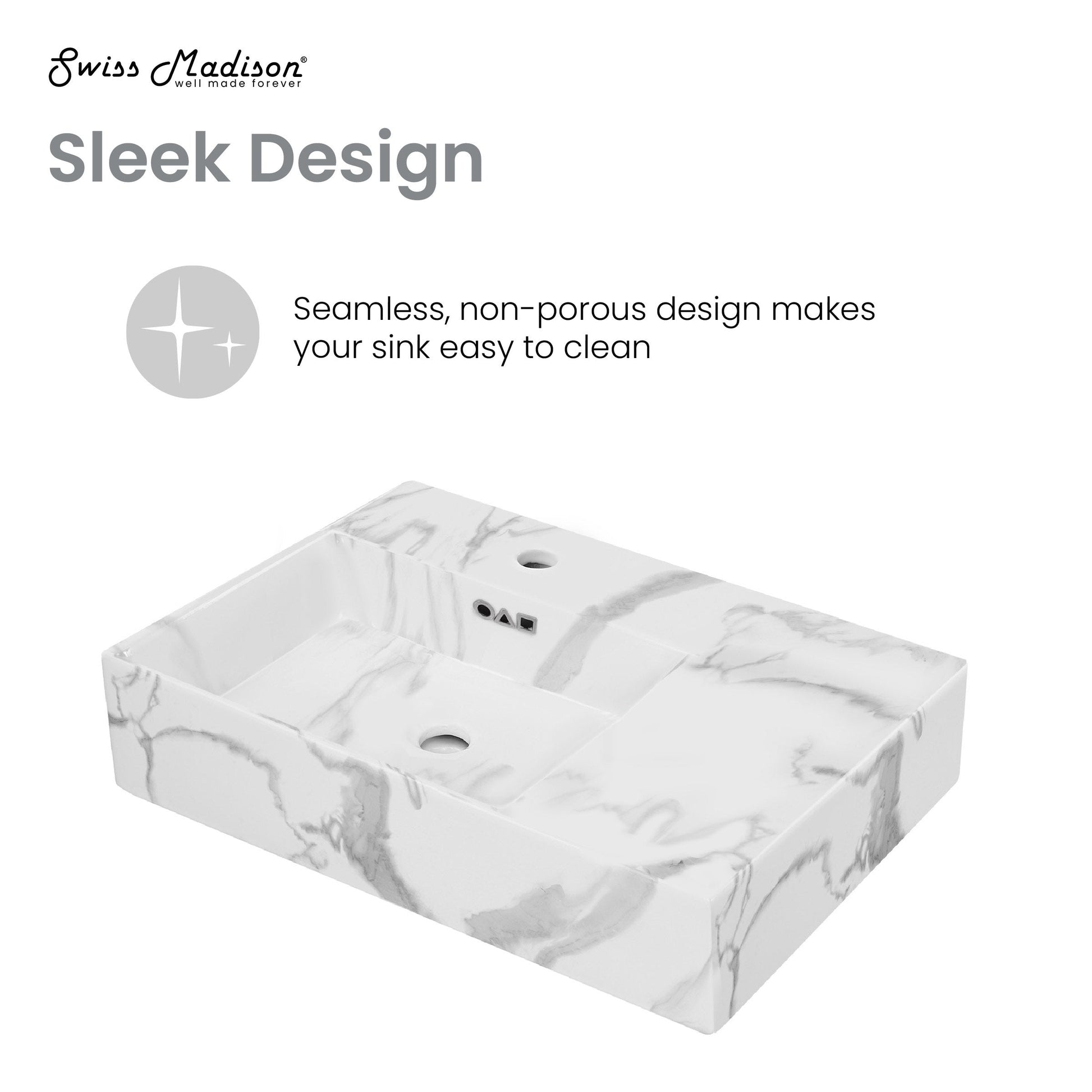 Marble White / 1-Hole / Left