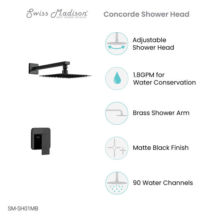 Matte Black / Without Tub Filler