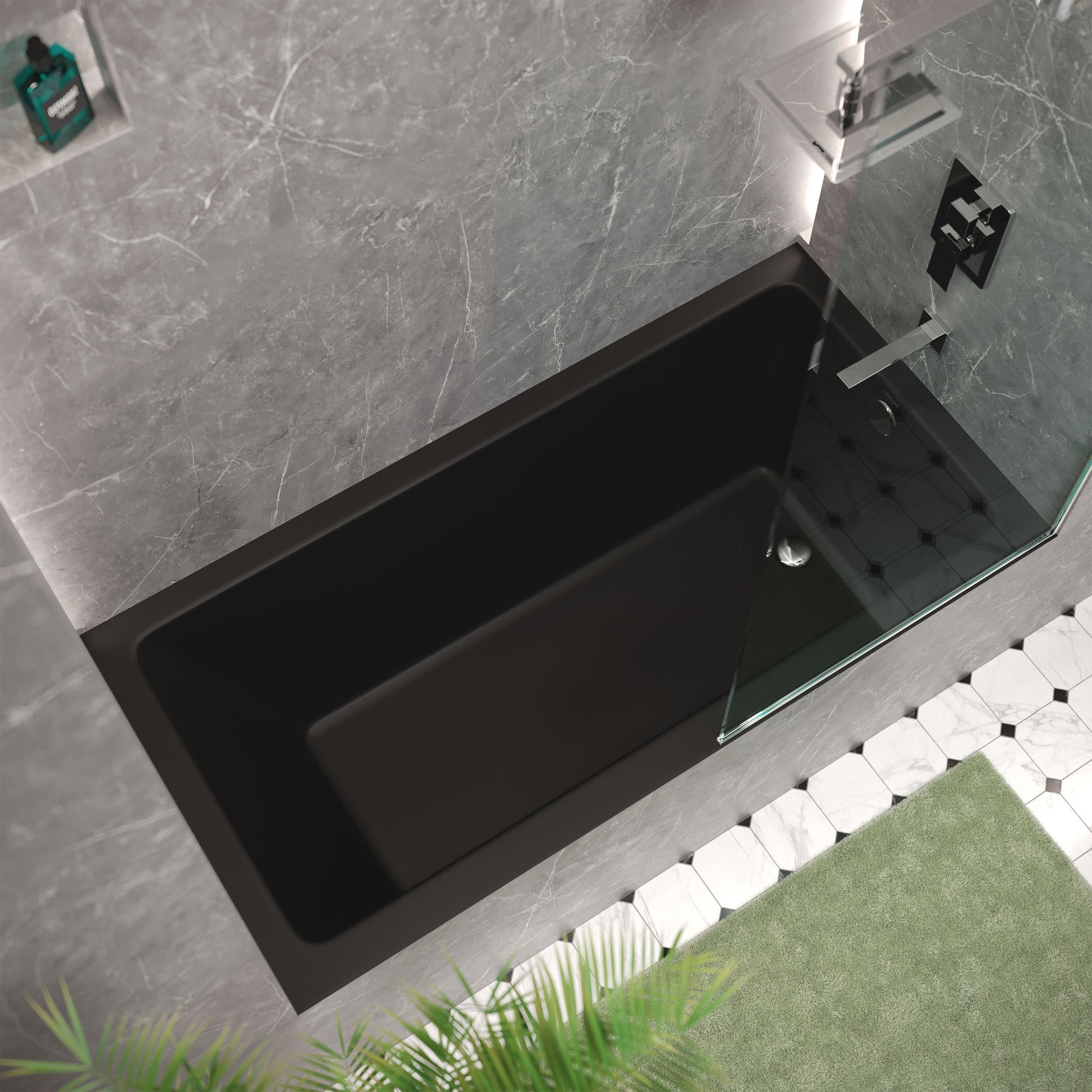 Matte Black / Alcove - No Apron / Right