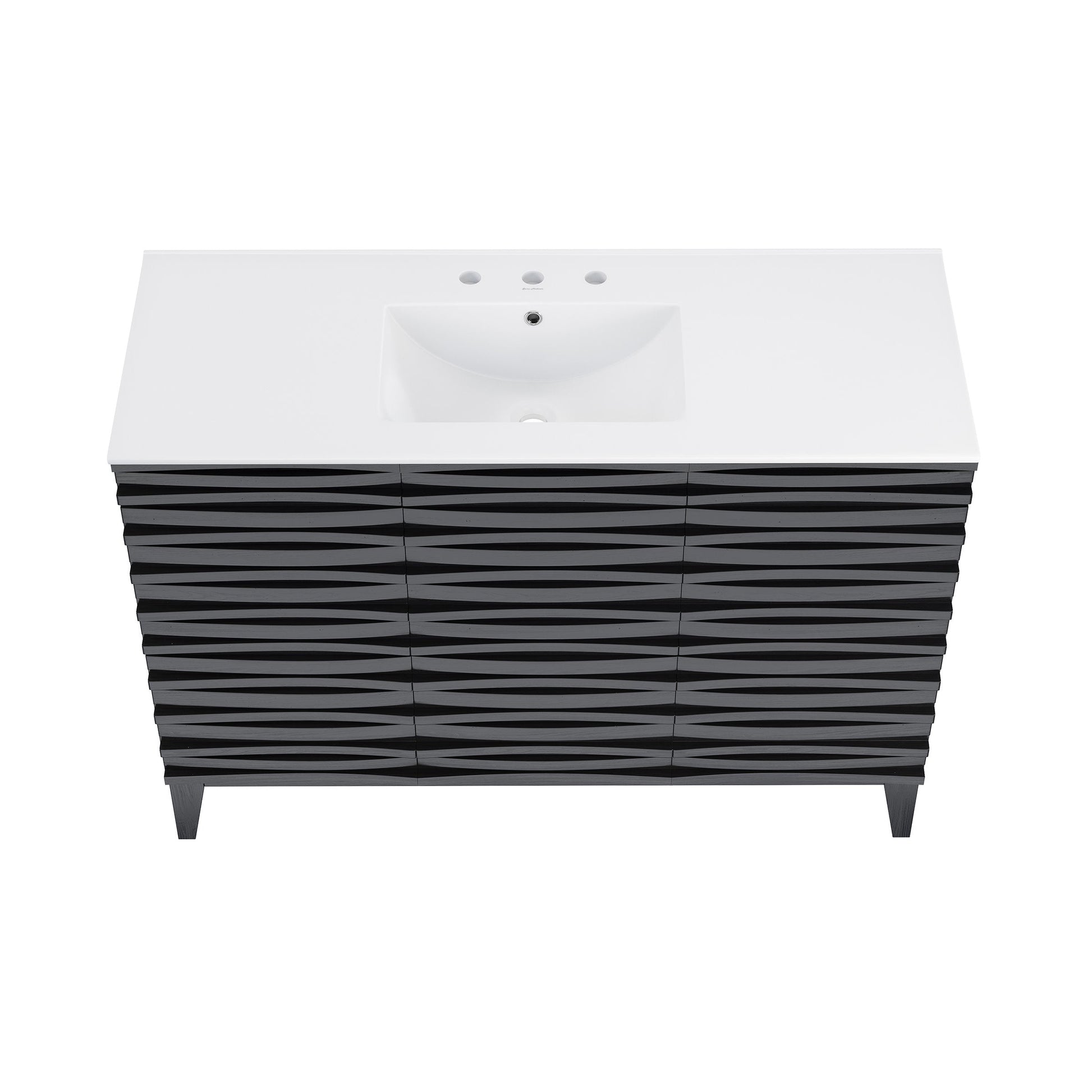 Black Oak / Glossy White / 3-Hole