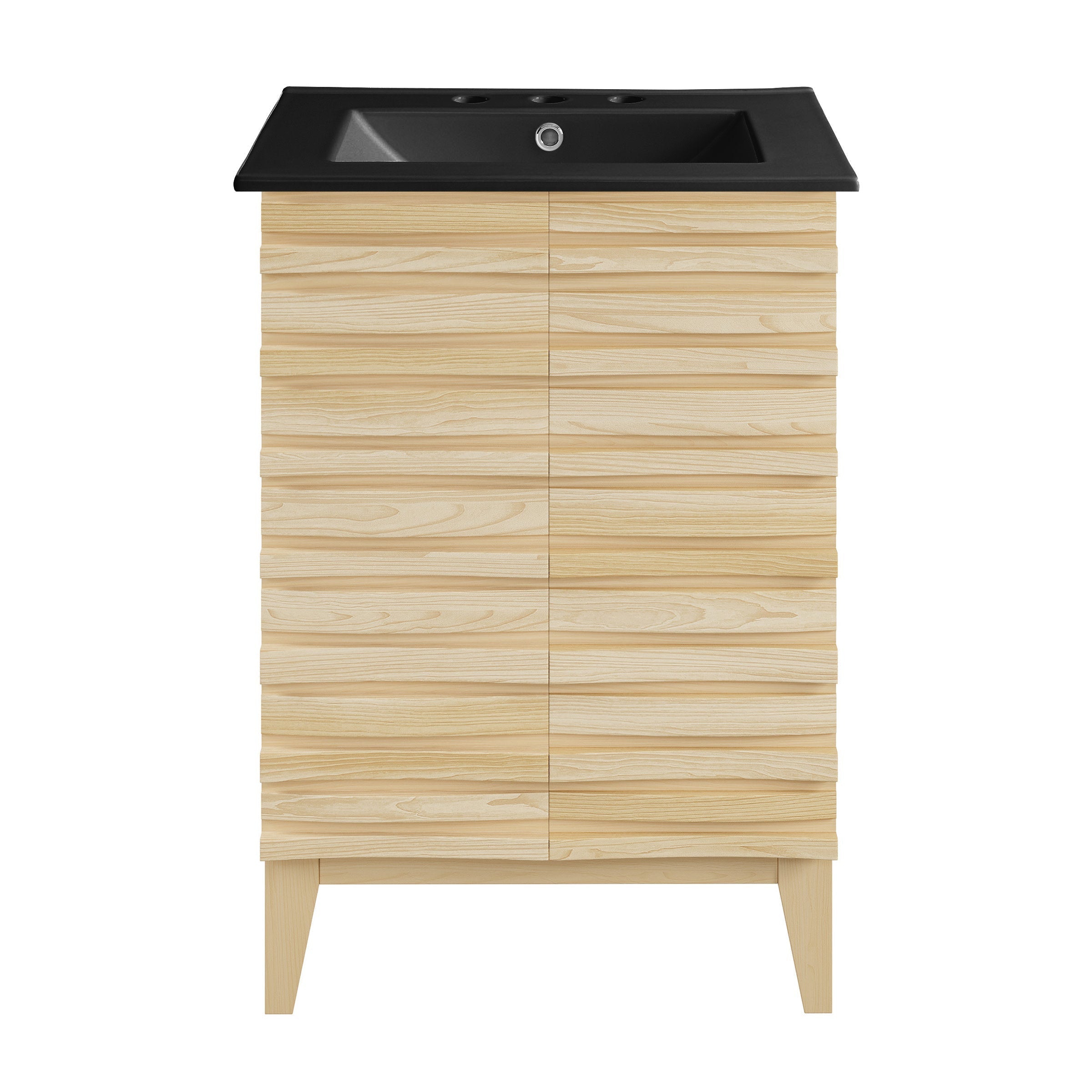 Natural Oak / Matte Black / 3-Hole