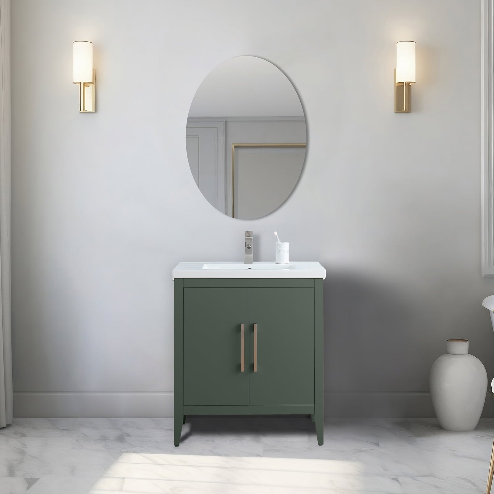 Vintage Green / Brushed Nickel