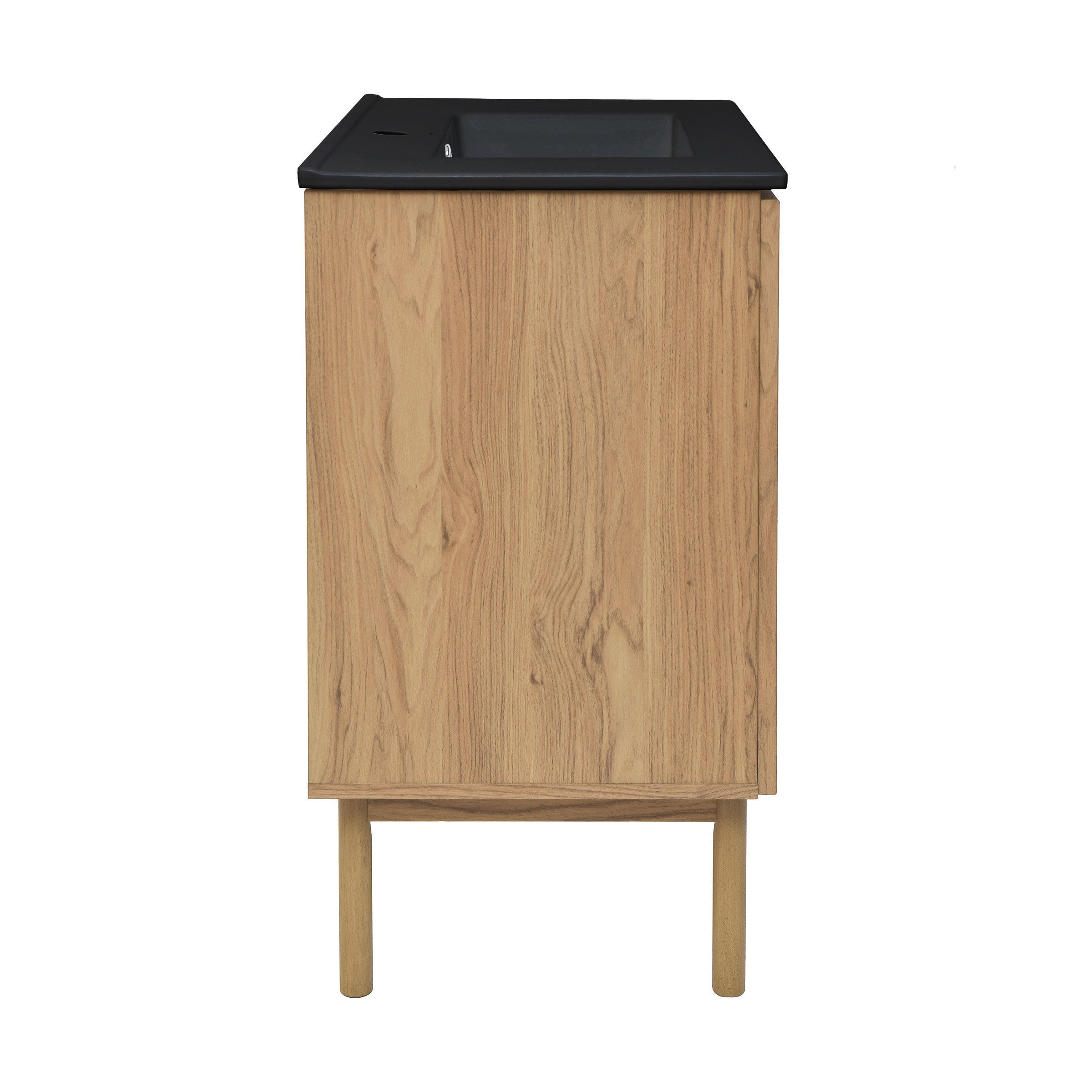 Golden Oak / Matte Black / 1-Hole