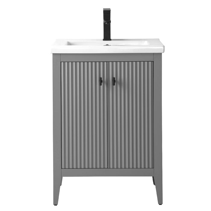 Linear Cashmere Gray / Matte Black