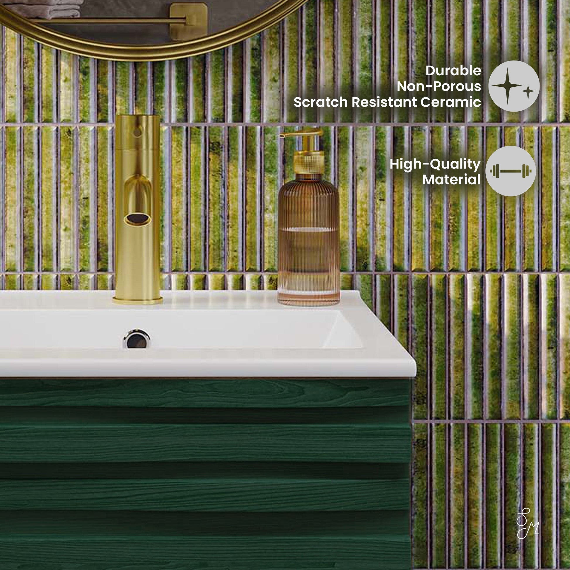 Green Oak / White