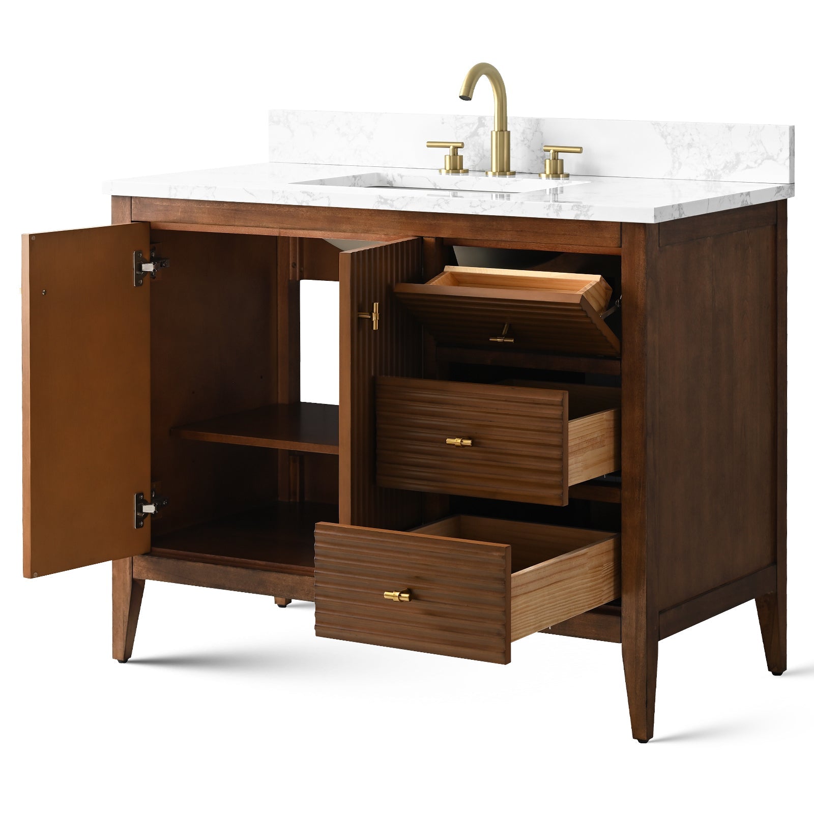 Linear Walnut / Golden Brushed