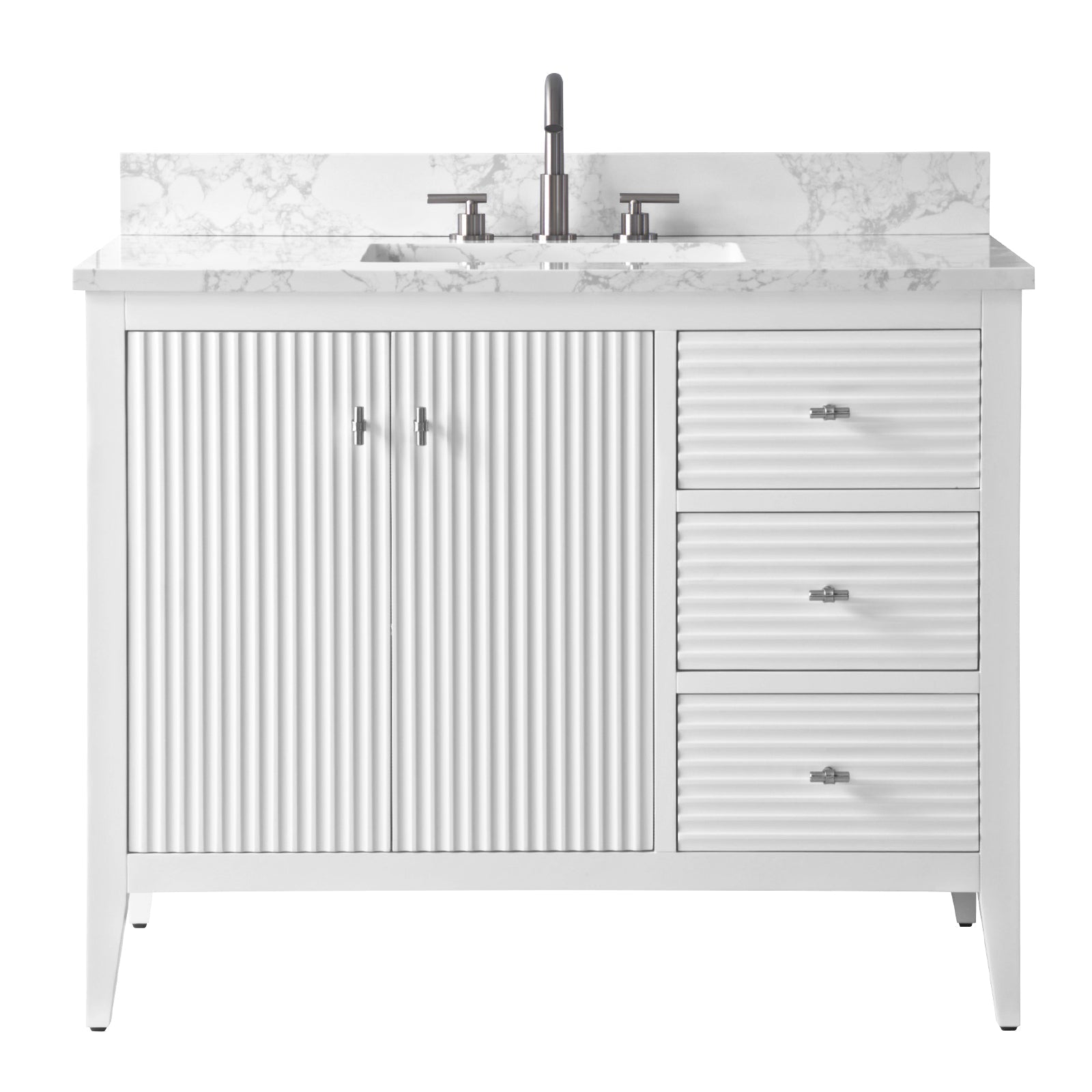 Linear White / Brushed Nickel 