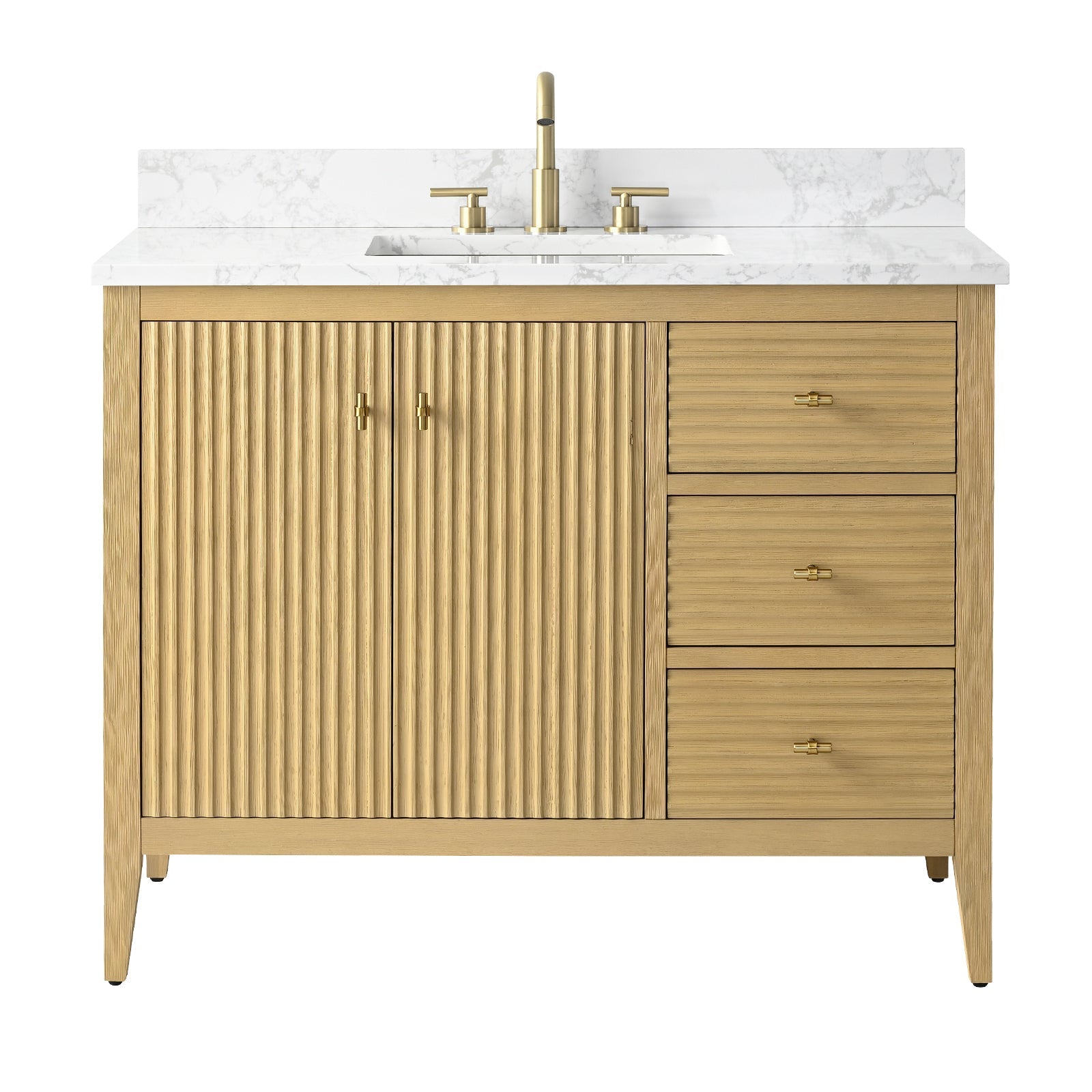 Linear Natural Oak / Golden Brushed