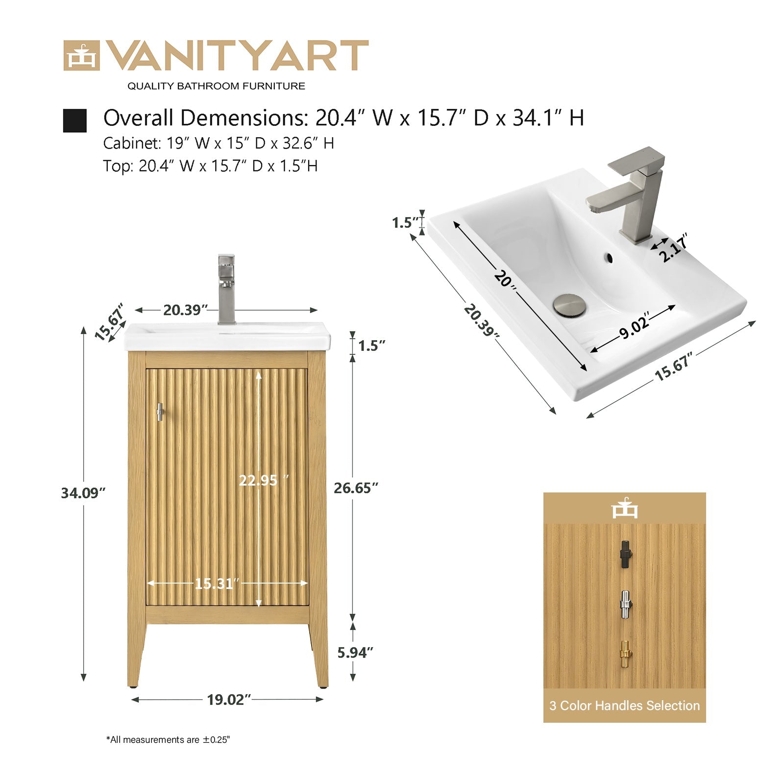 Linear Natural Oak / Golden Brushed