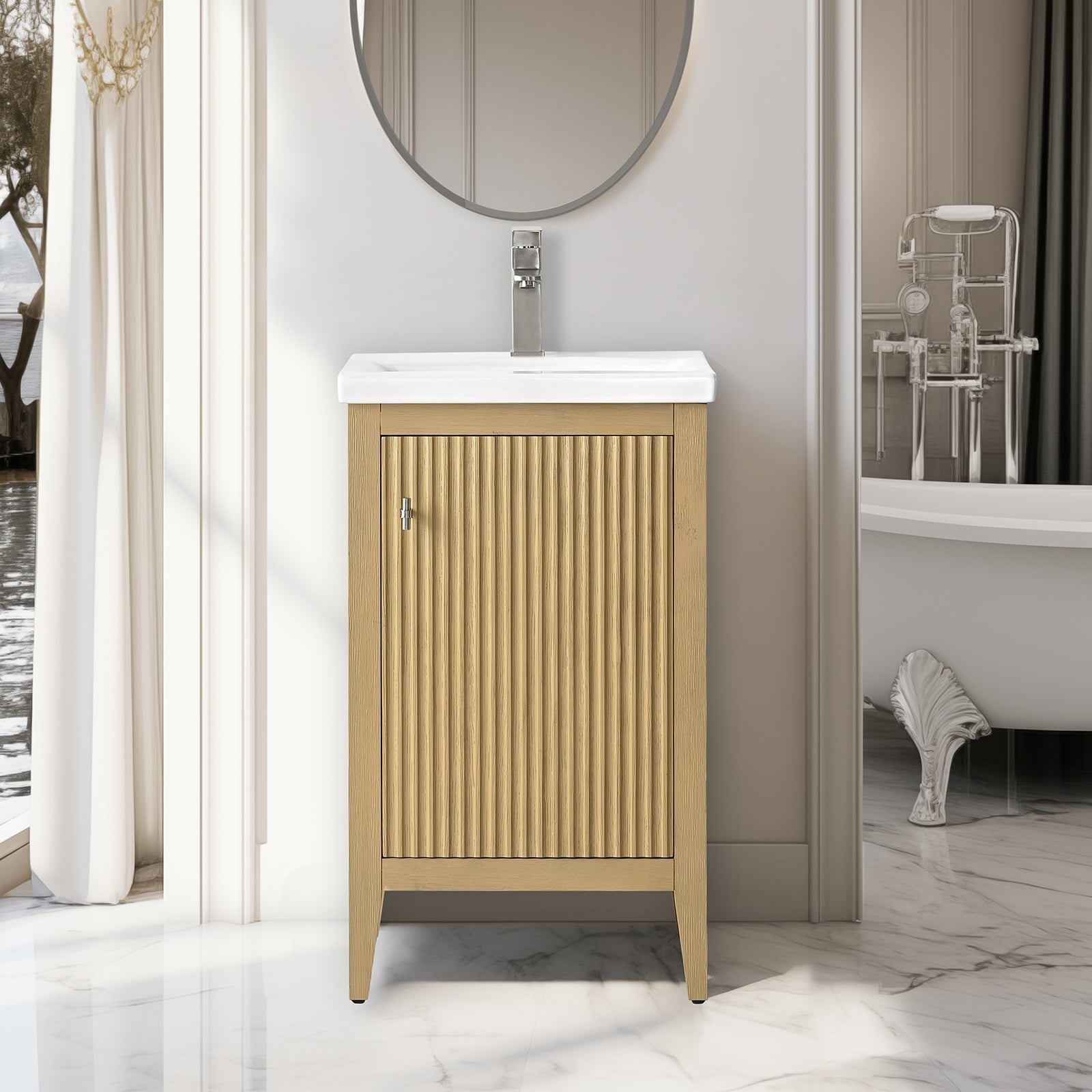 Linear Natural Oak / Brushed Nickel