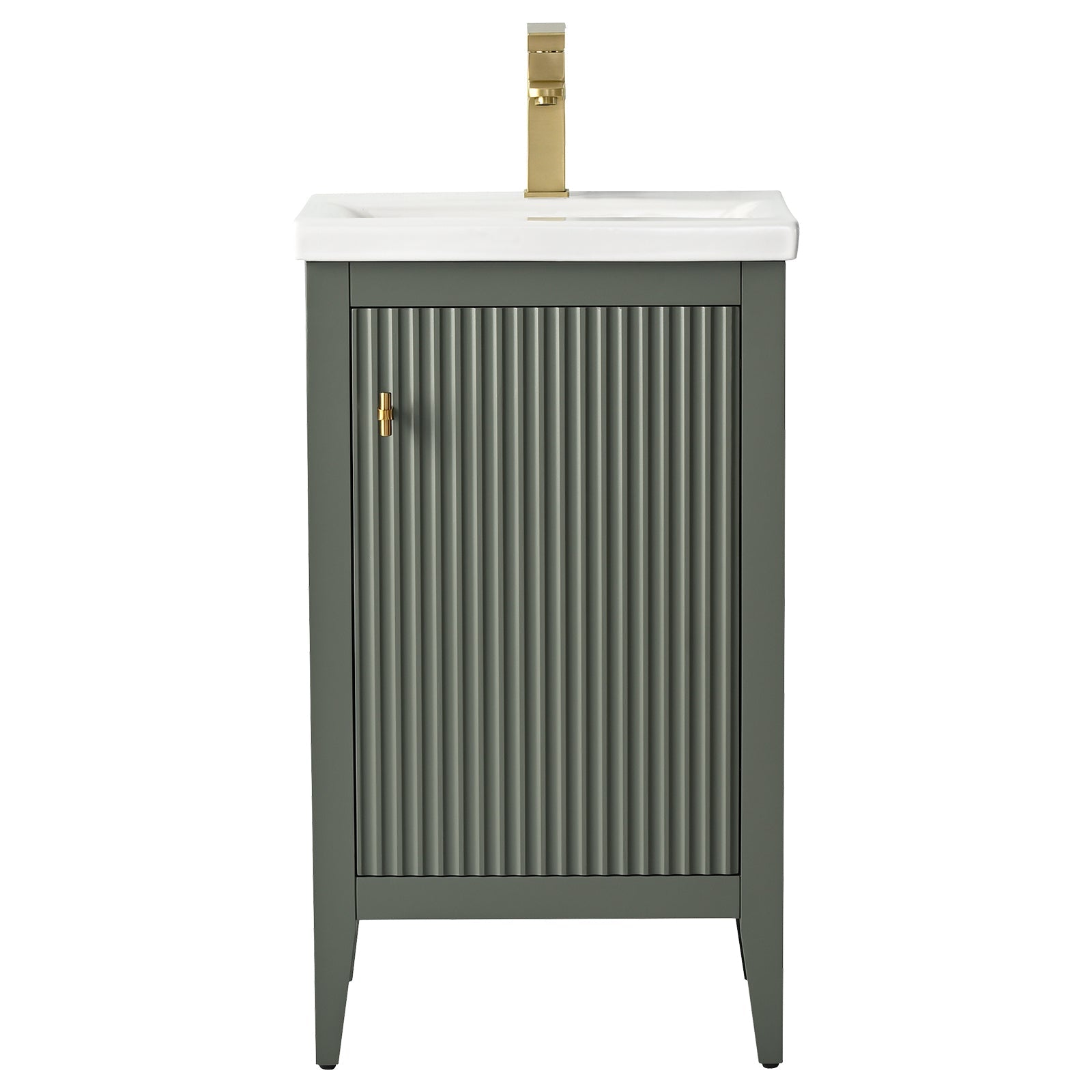 Linear Vintage Green / Golden Brushed