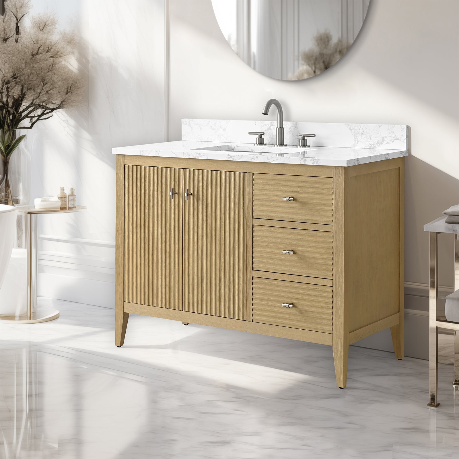 Linear Natural Oak / Brushed Nickel