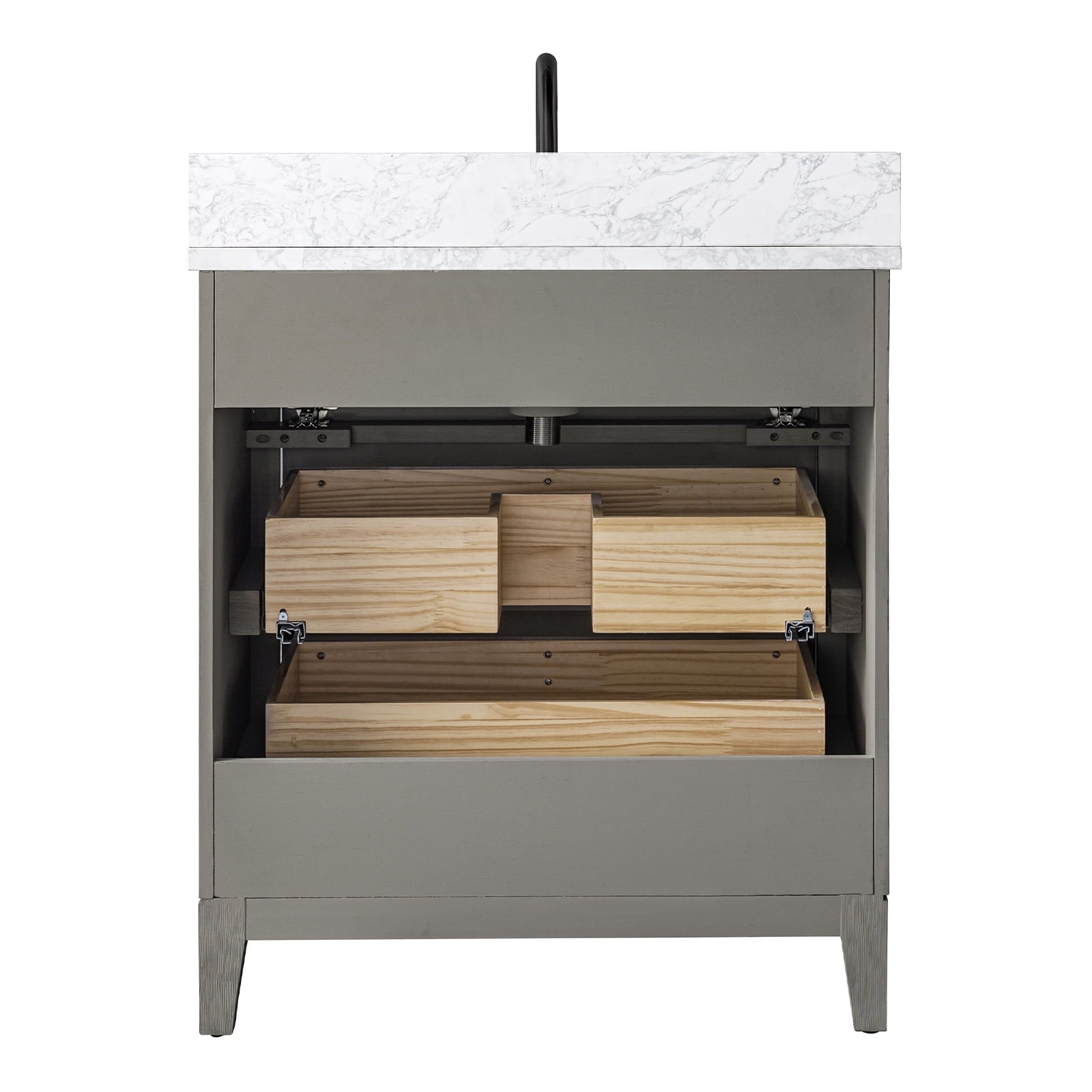 Linear Driftwood Gray / Matte Black