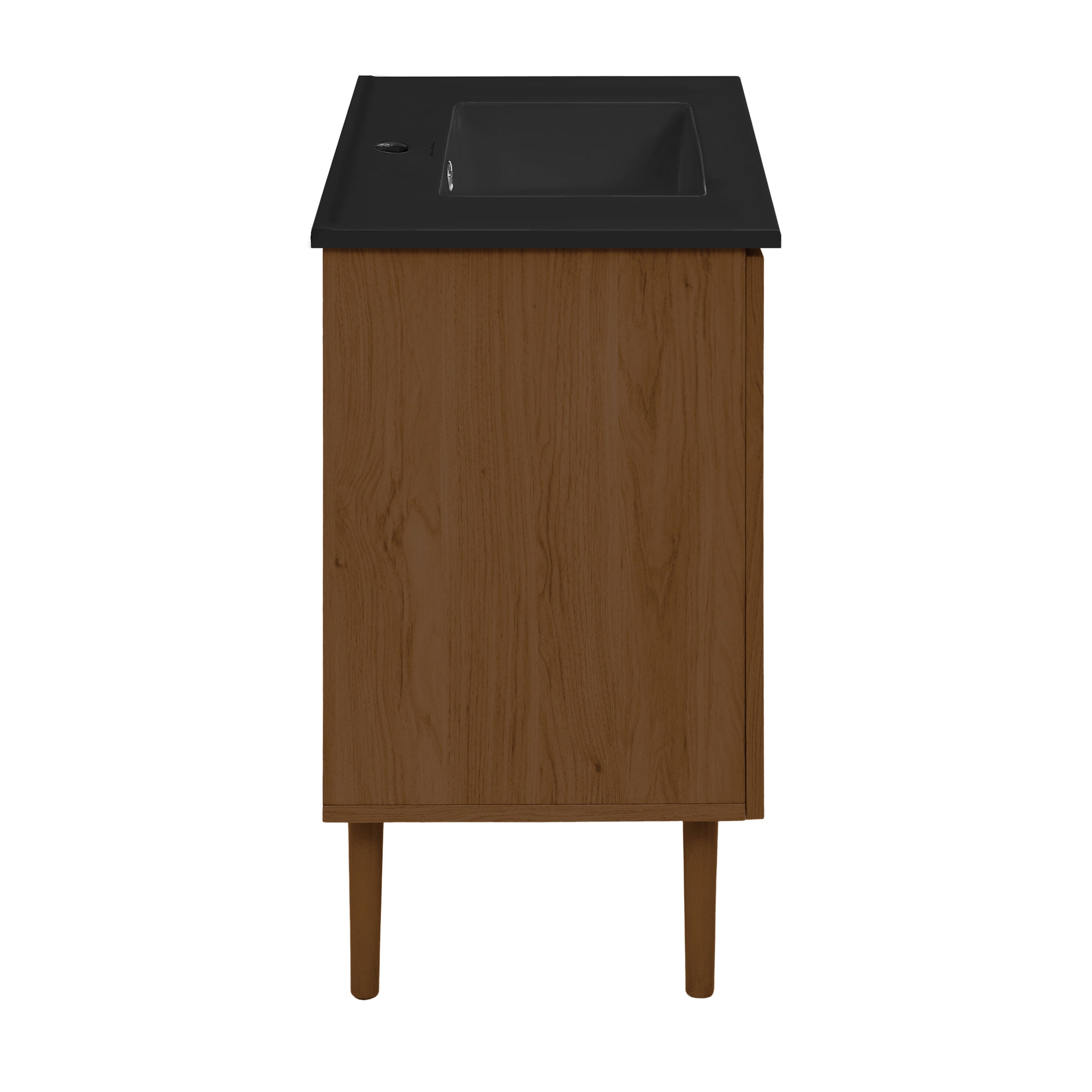 Brown Oak / Black / 1-Hole