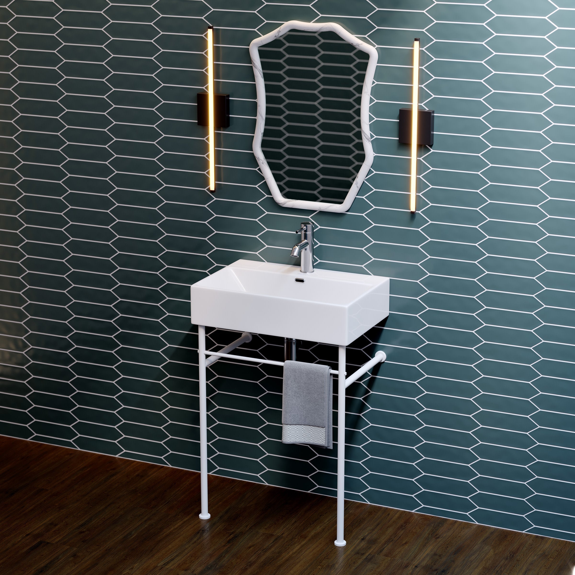 Matte White / White / 1-Hole