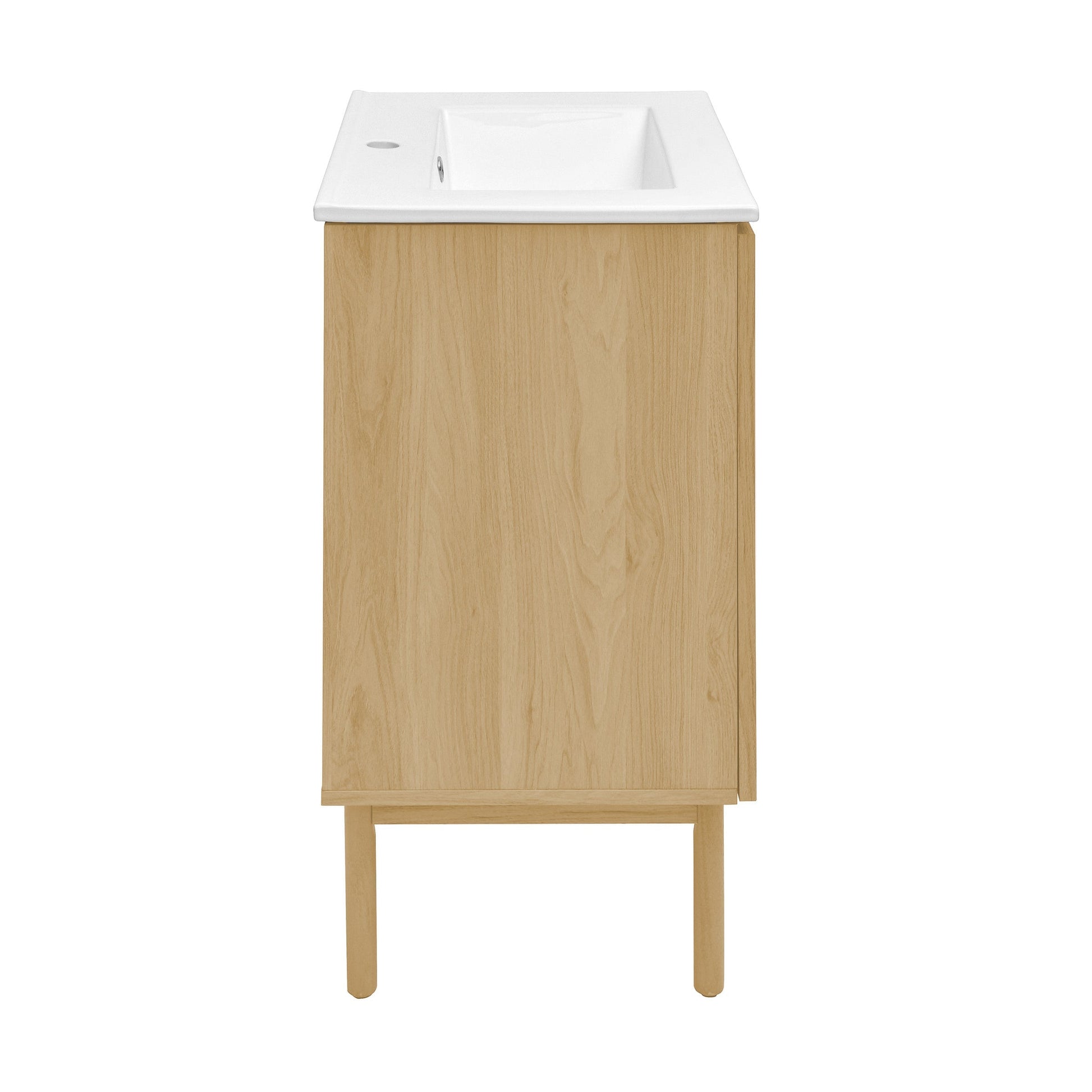 Natural Oak / White / 1-Hole