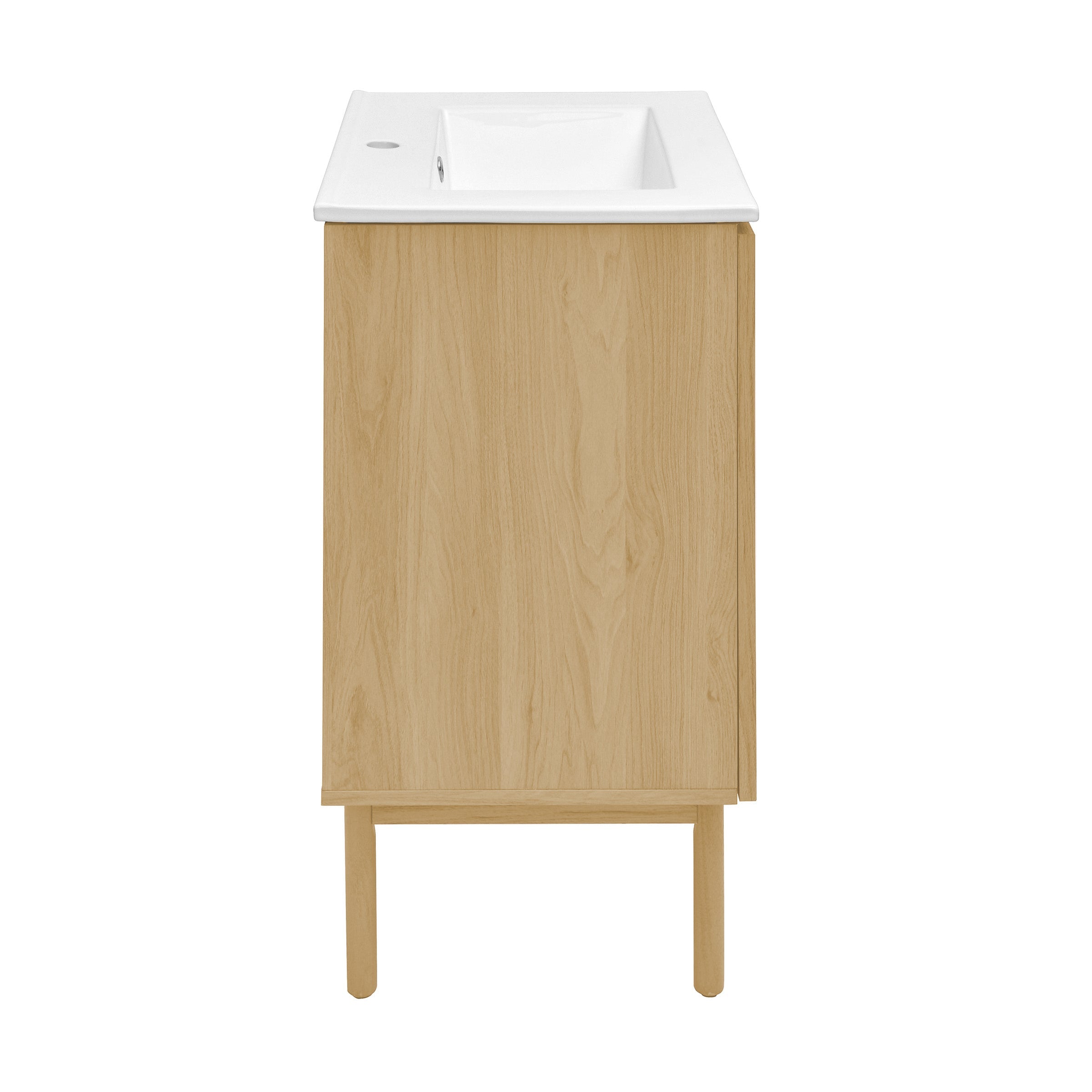 Natural Oak / White / 1-Hole