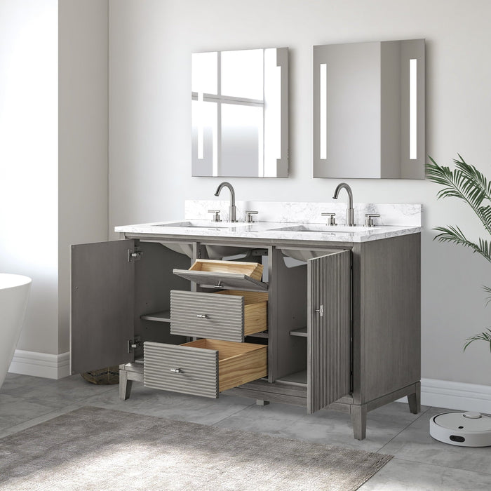 Linear Driftwood Gray / Golden Brushed