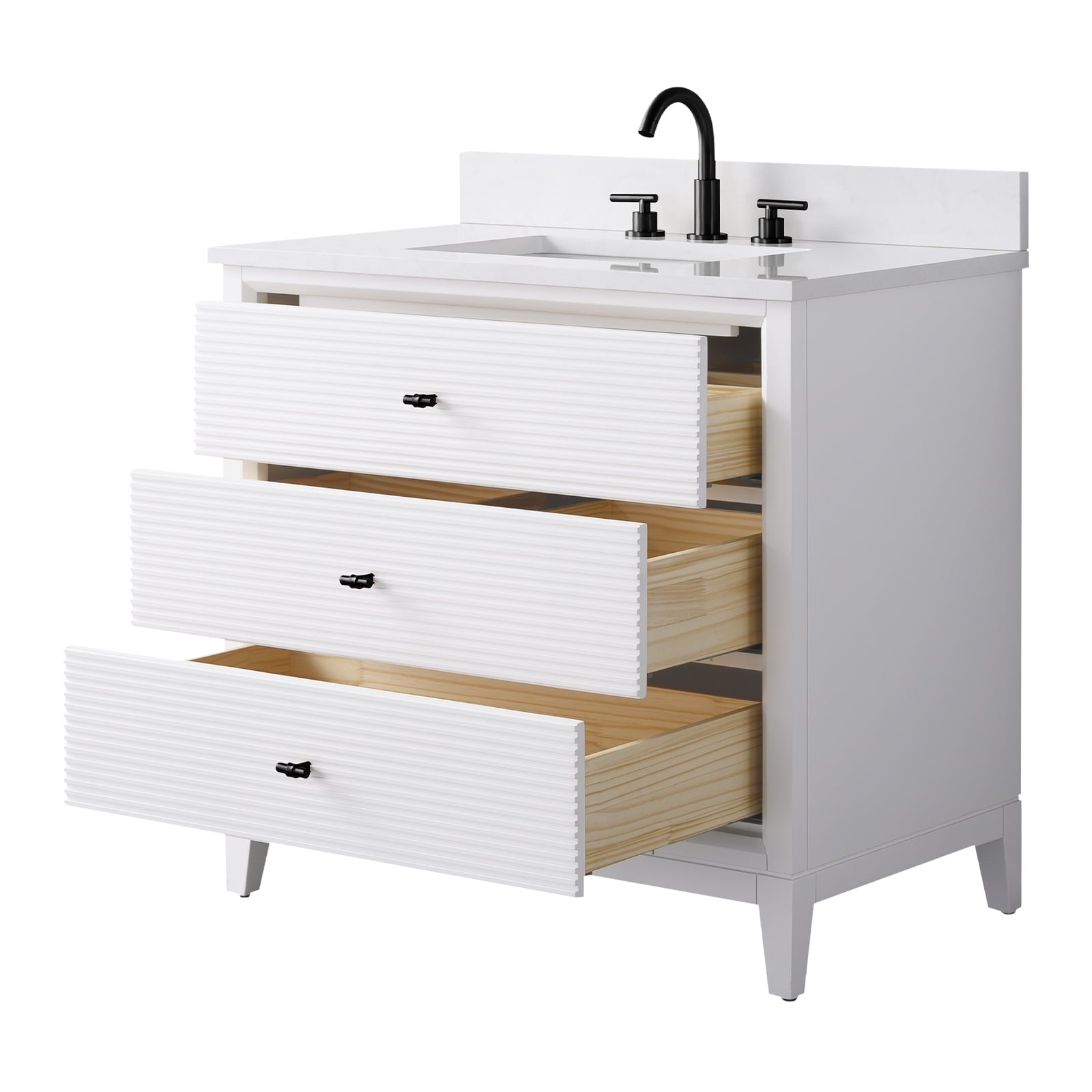 Linear White / Matte Black