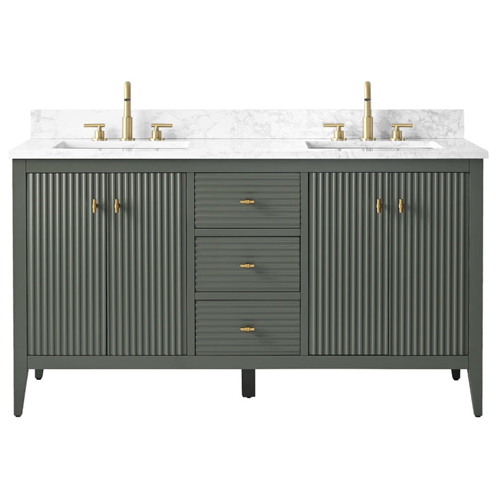 Linear Vintage Green / Golden Brushed