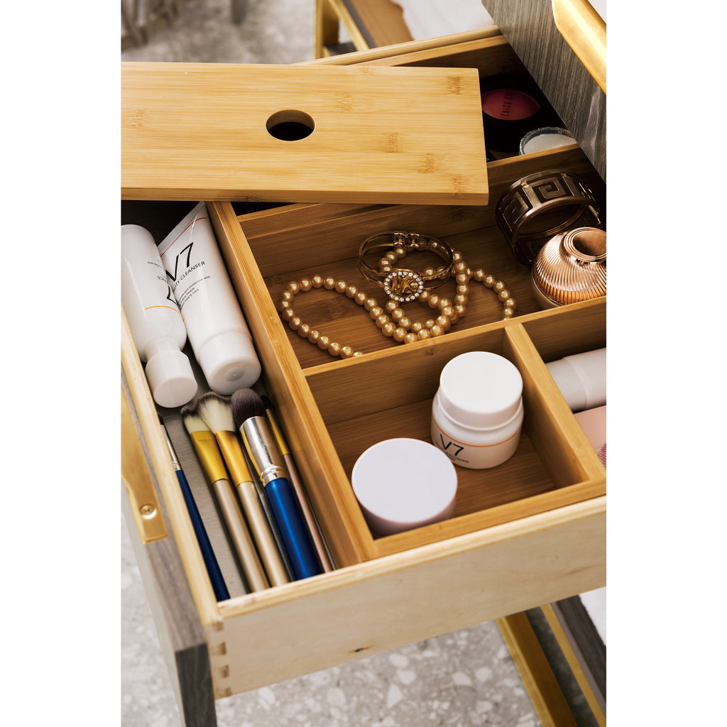 Ash Gray / Radiant Gold / Glossy White - 1 Faucet Hole