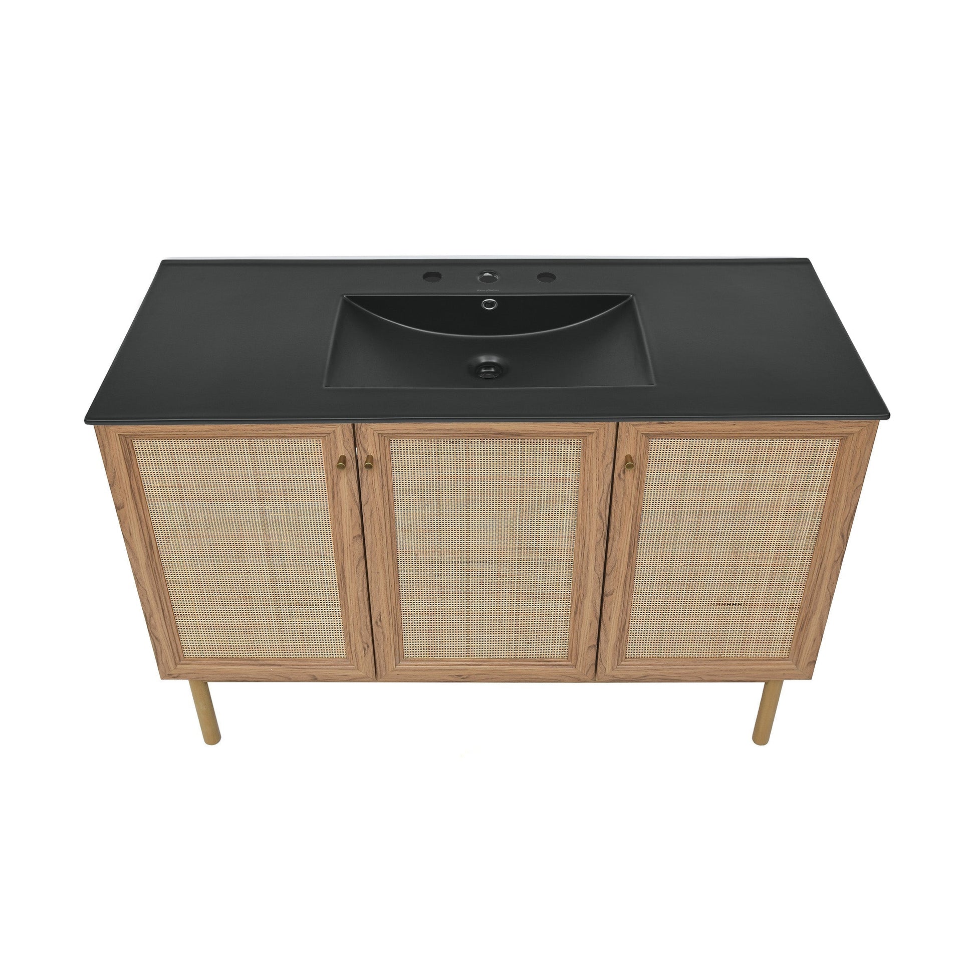 Golden Oak / Matte Black / 3-Hole