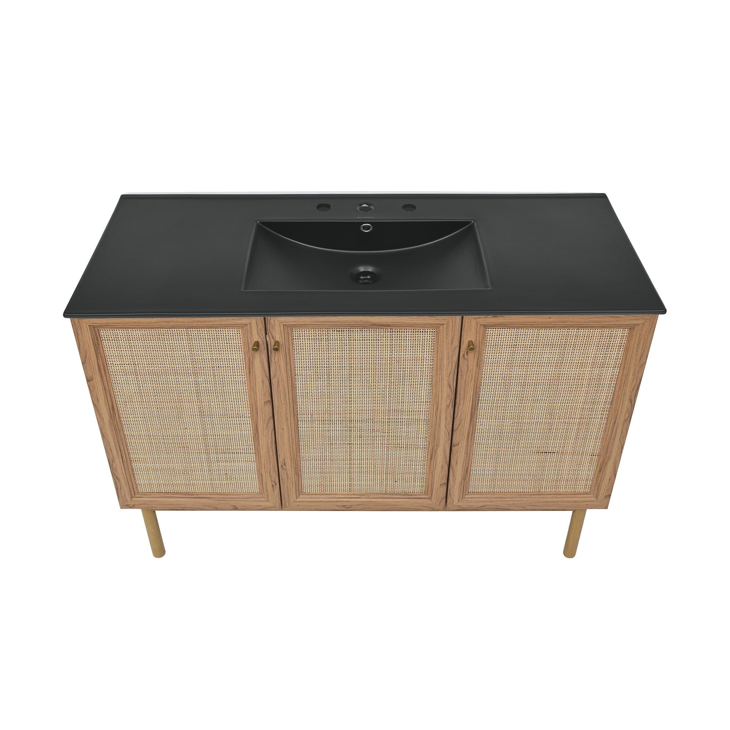 Golden Oak / Matte Black / 3-Hole