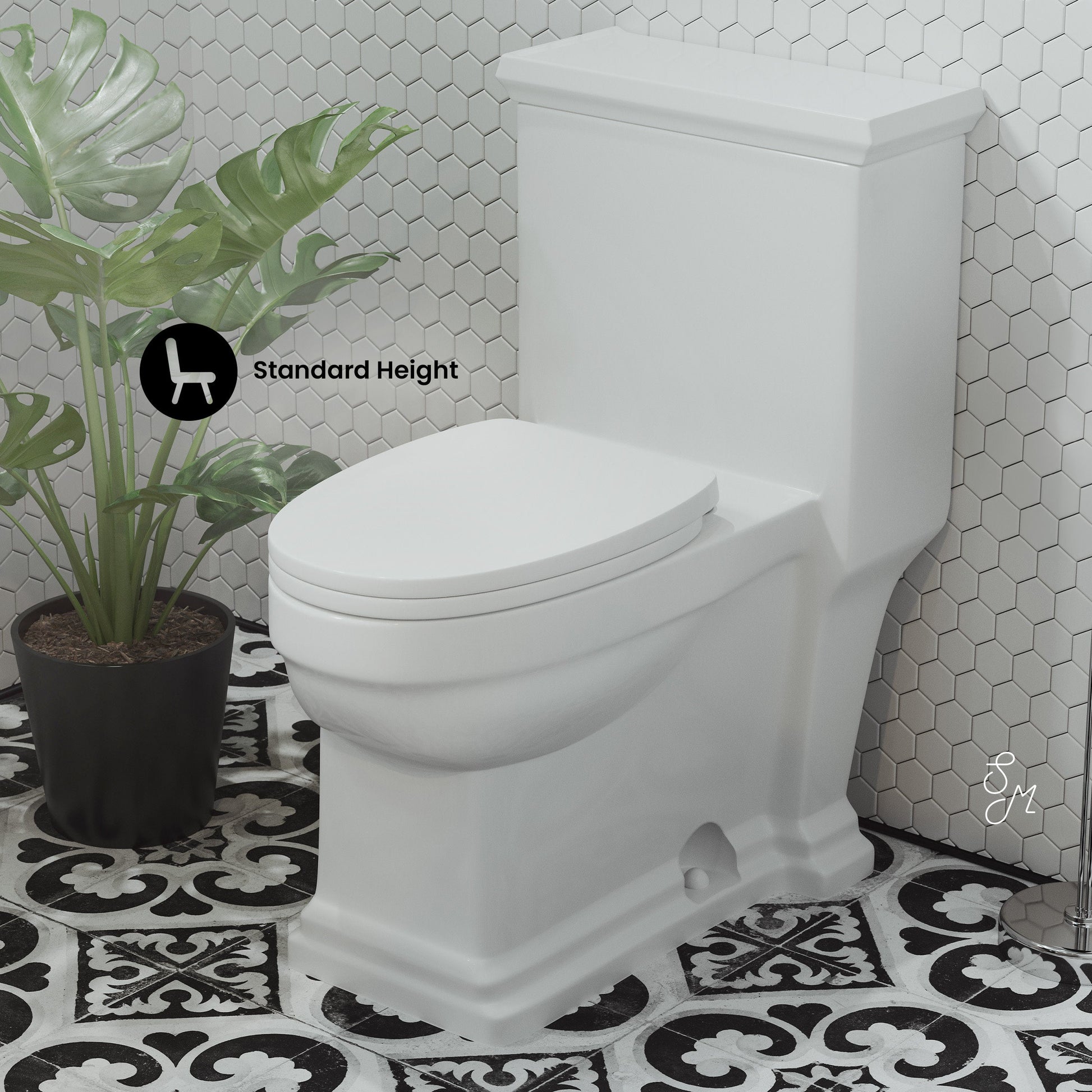Glossy White / Single - Left