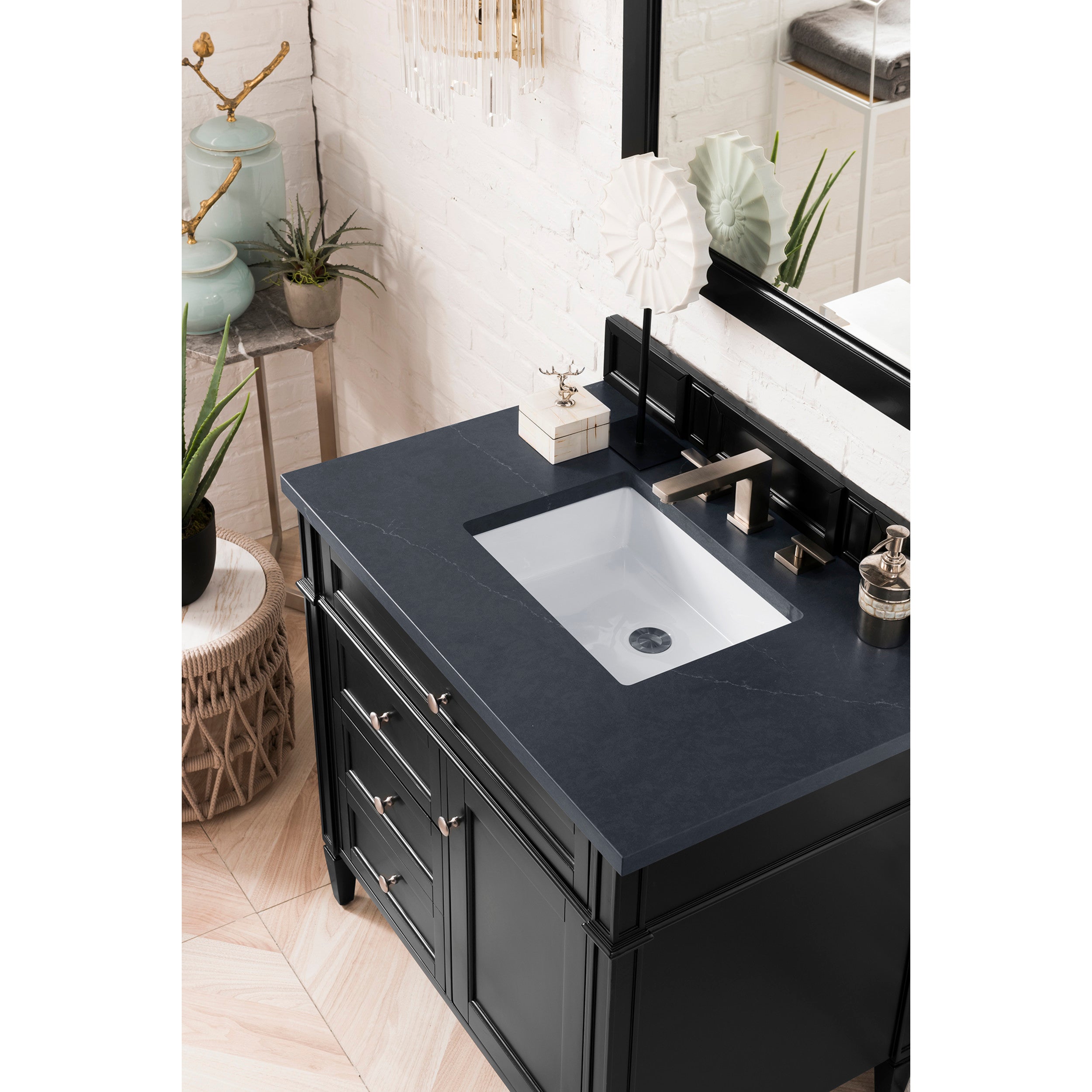 Black Onyx / Charcoal Soapstone - 3 Faucet Holes