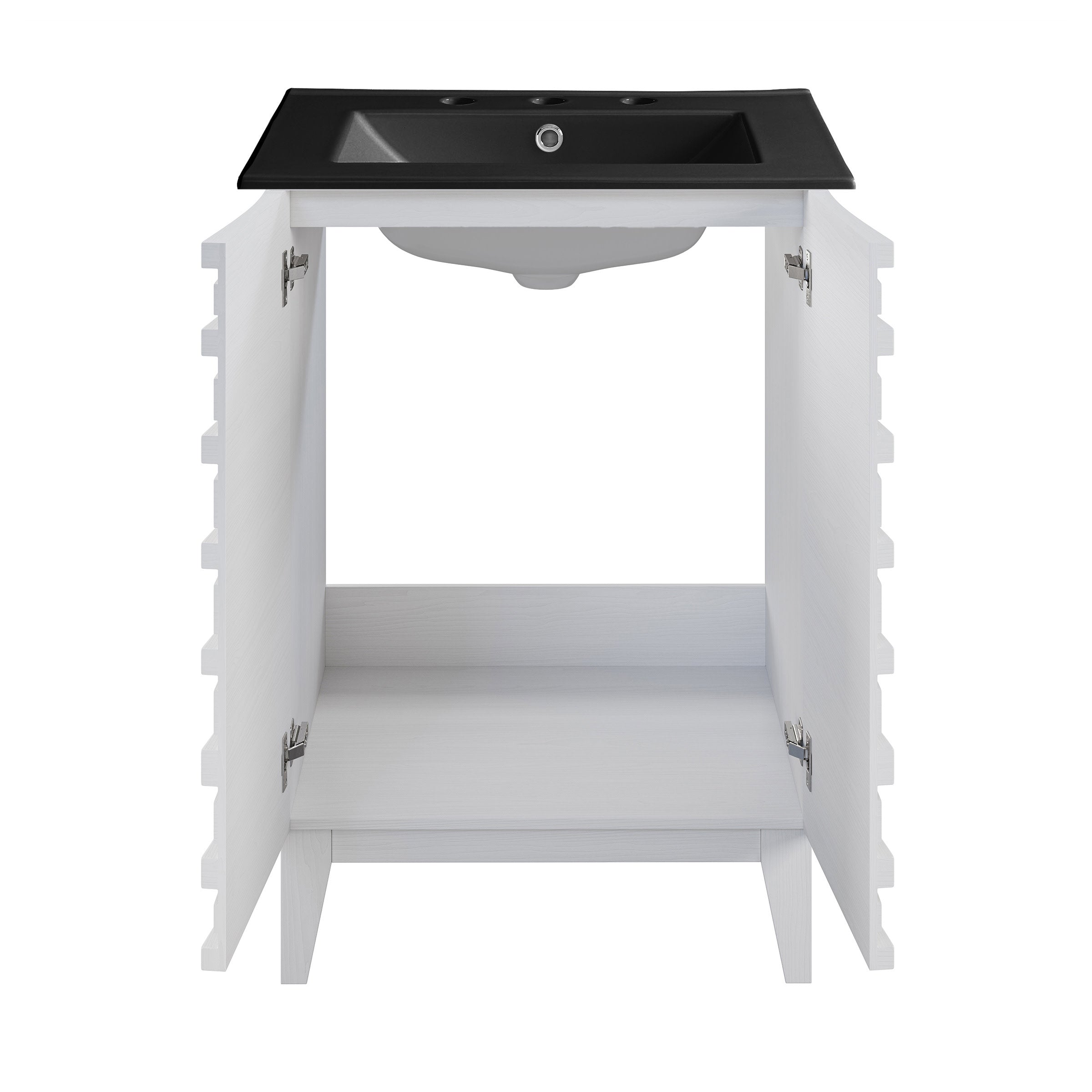 White Oak / Matte Black / 3-Hole