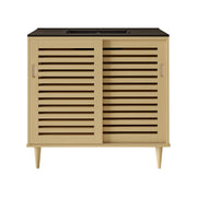 Natural Oak / Black / 1-Hole