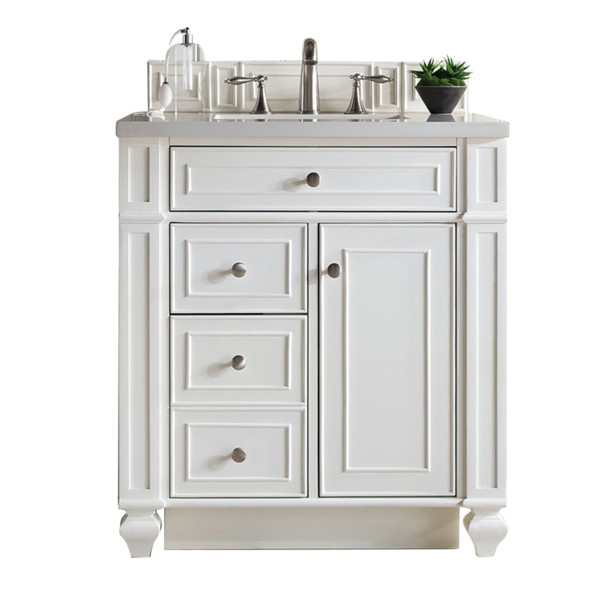 Bright White / White Zeus - 3 Faucet Holes