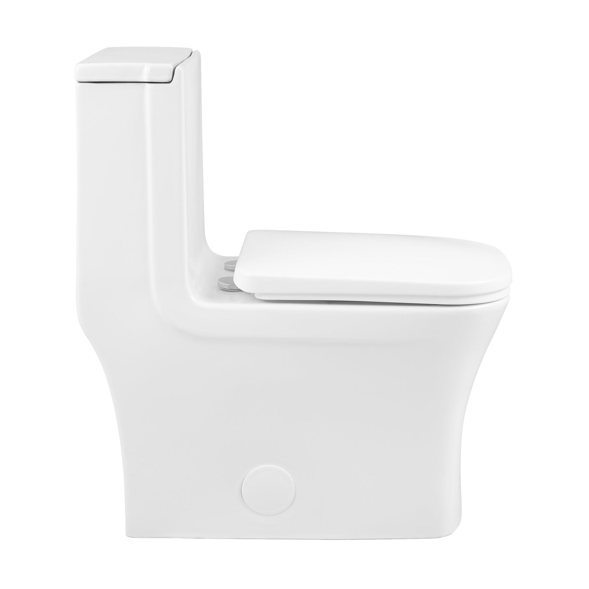 Glossy White / Single - Right / Chrome