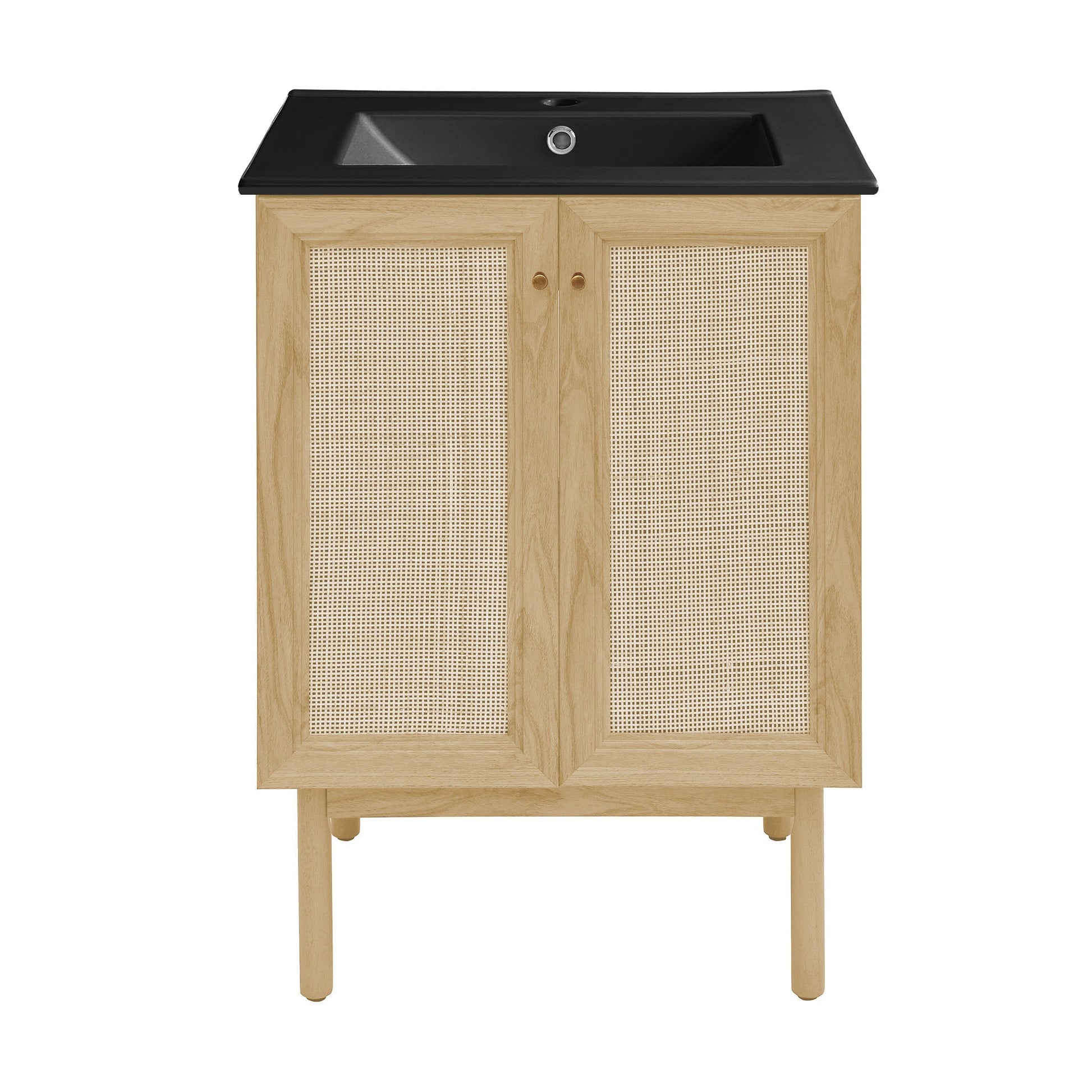 Natural Oak / Matte Black / 1-Hole