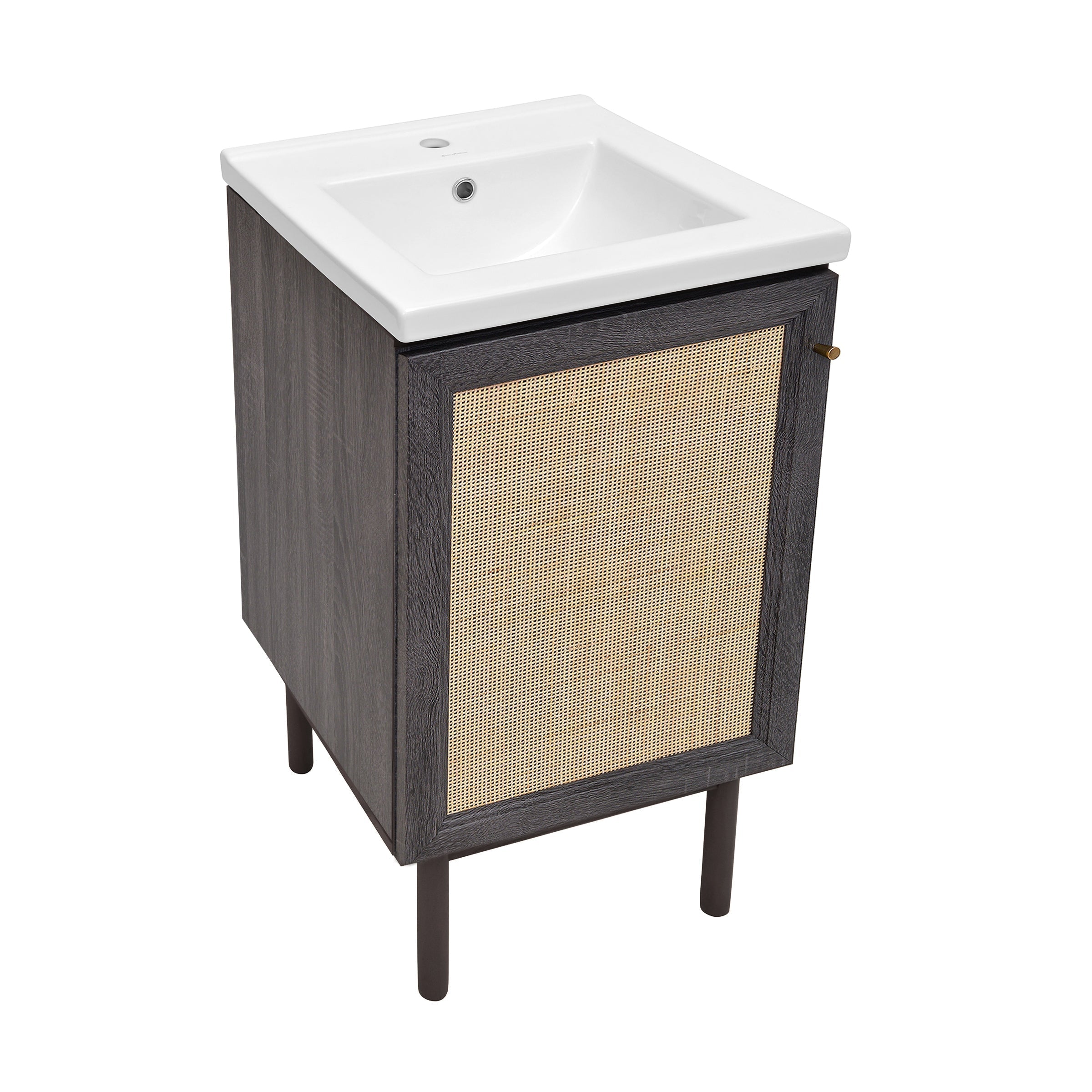 Black Oak / White / 1-Hole