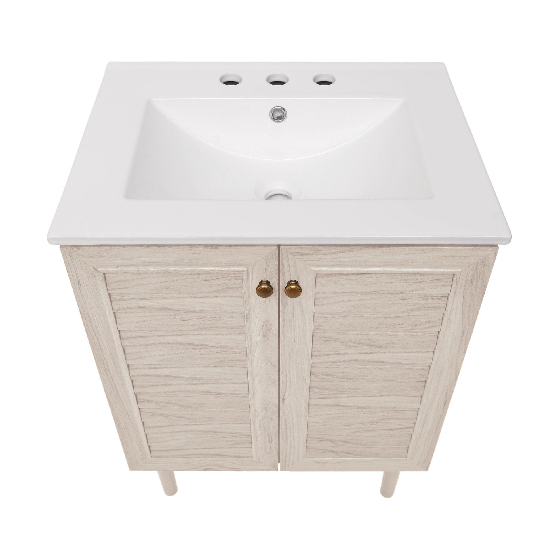 White Oak / White / 3-Hole Widespread