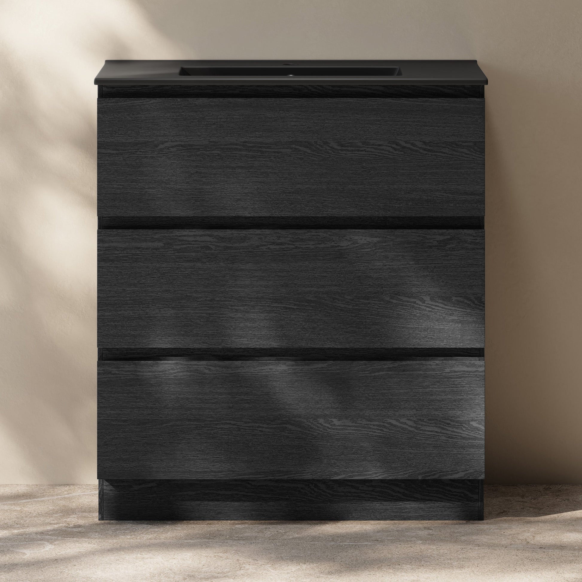 Black Oak / Matte Black / 1-Hole