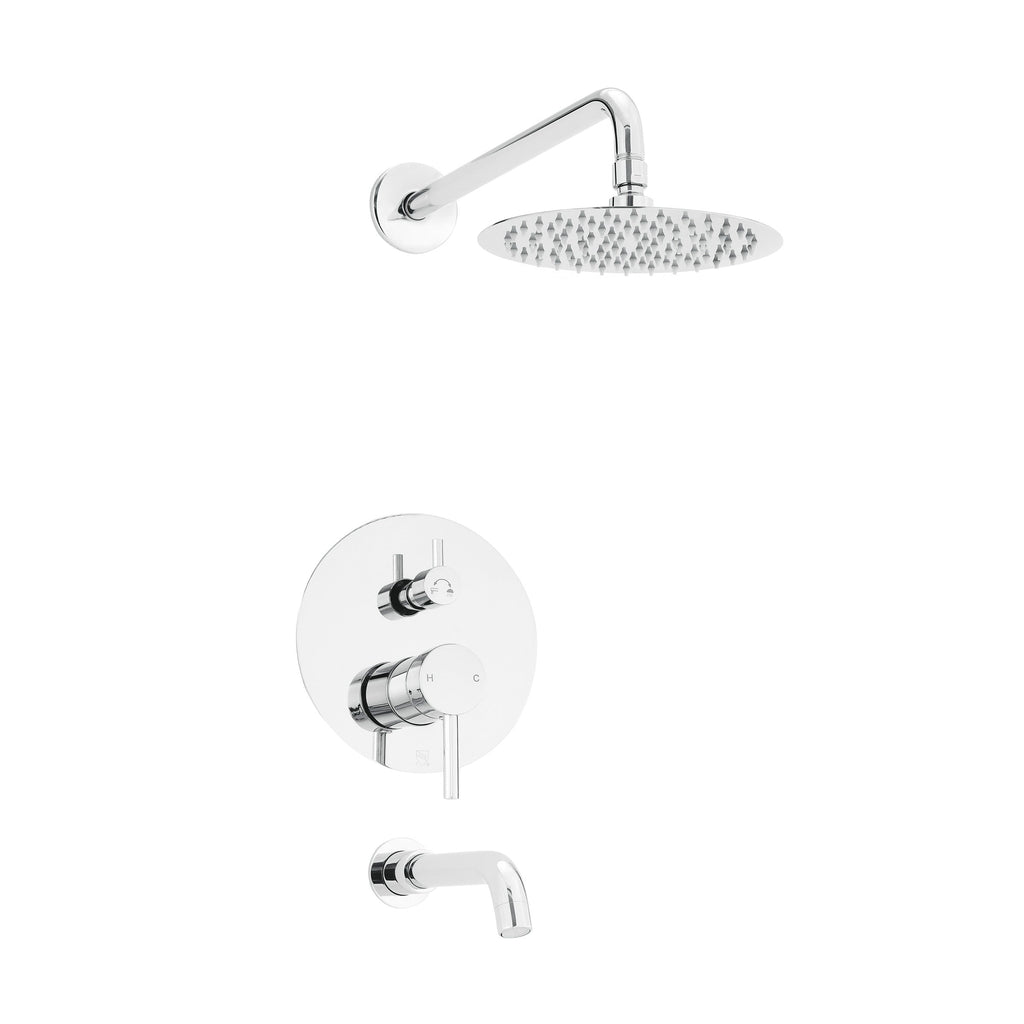 Polished Chrome / Without Hand Sprayer / With Tub Filler