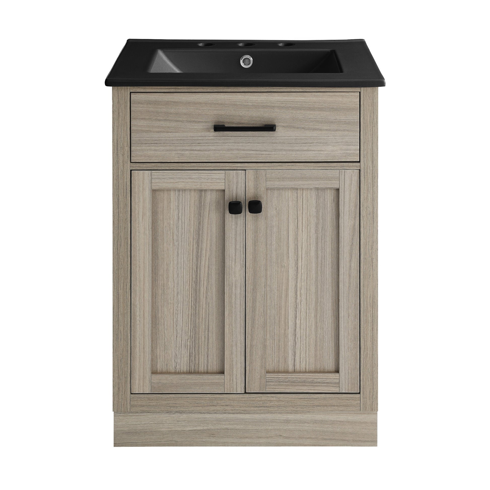 Weathered Oak / Matte Black / 3-Hole