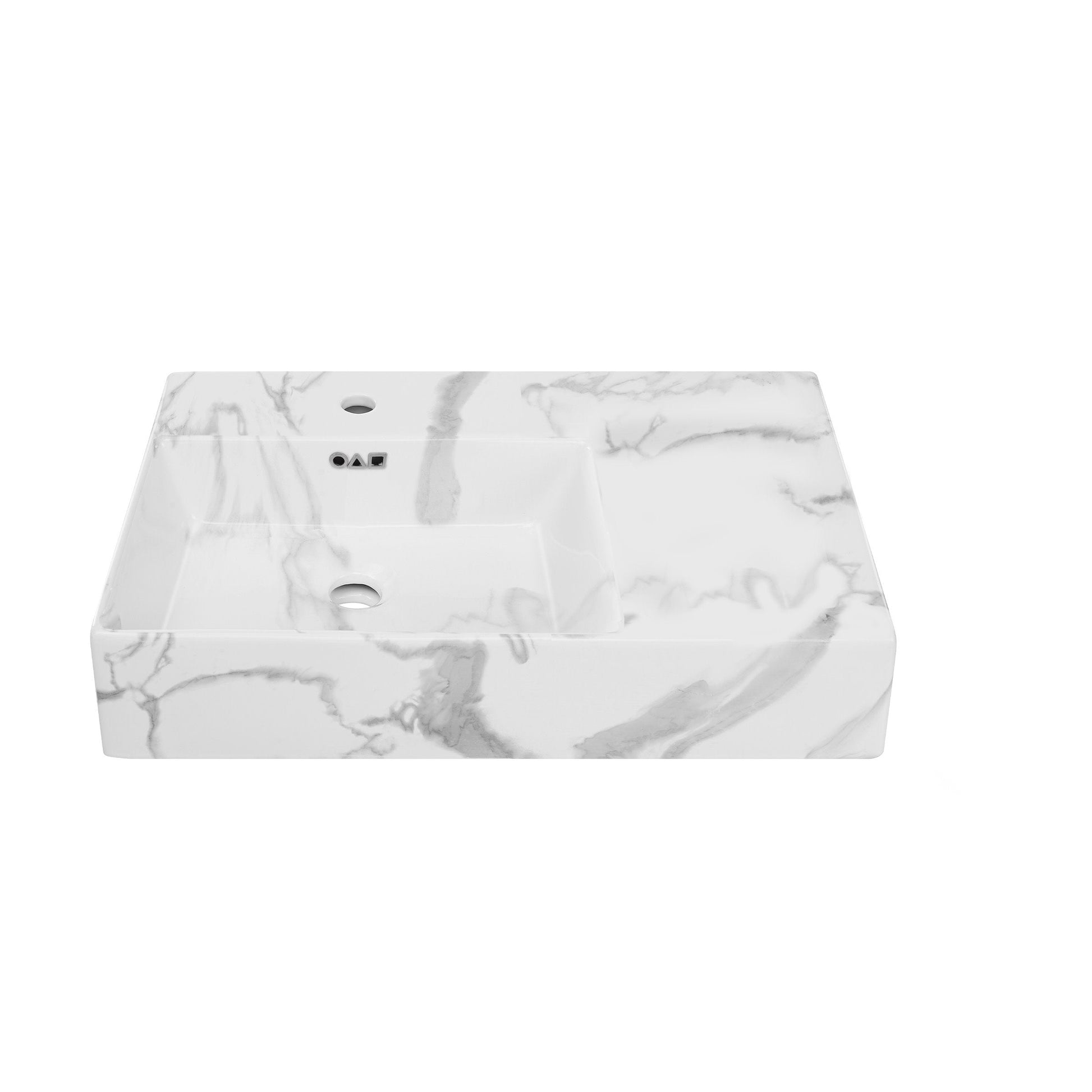 Marble White / 1-Hole / Left