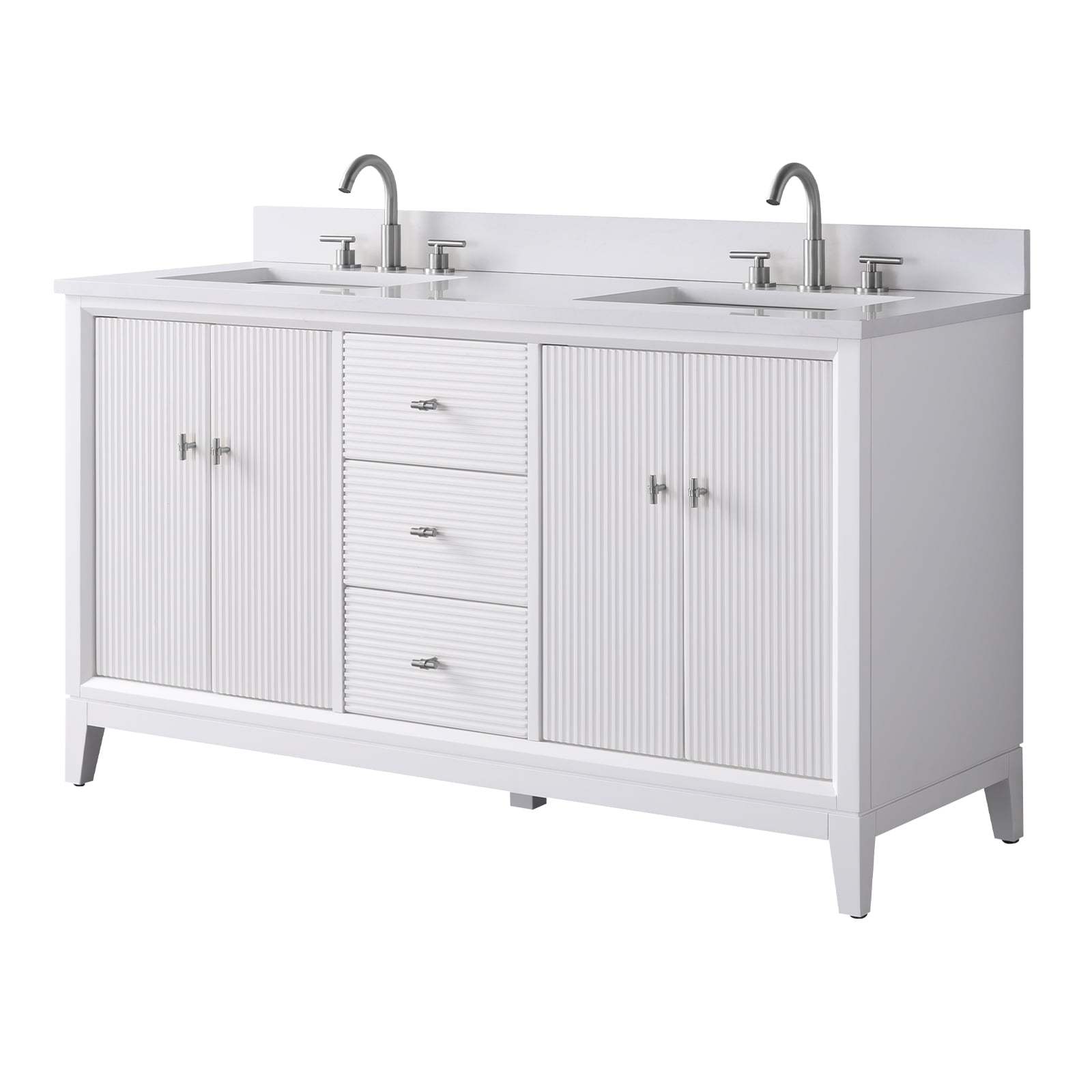Linear White / Brushed Nickel