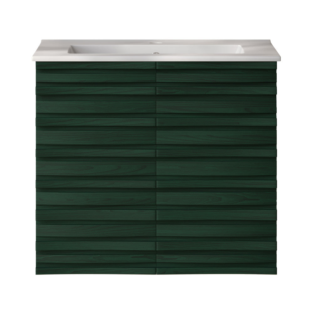 Green Oak / White / 1-Hole