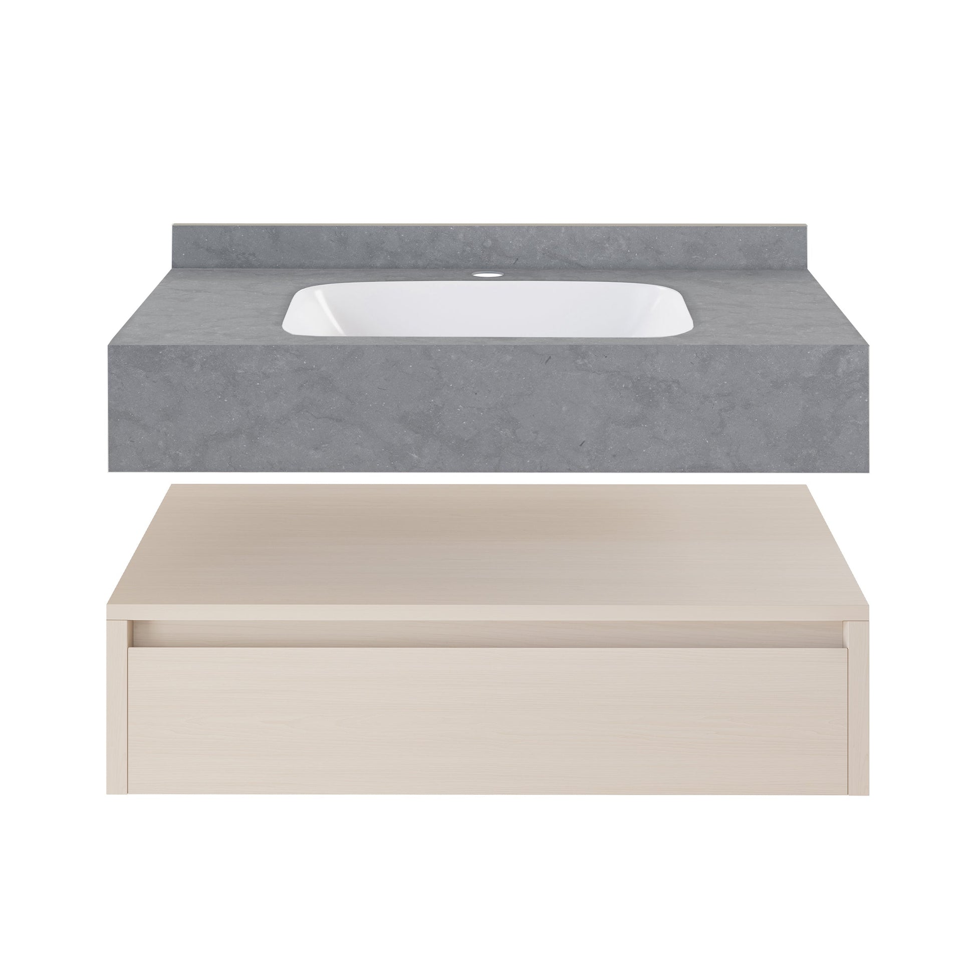 White Oak / Charcoal Gray