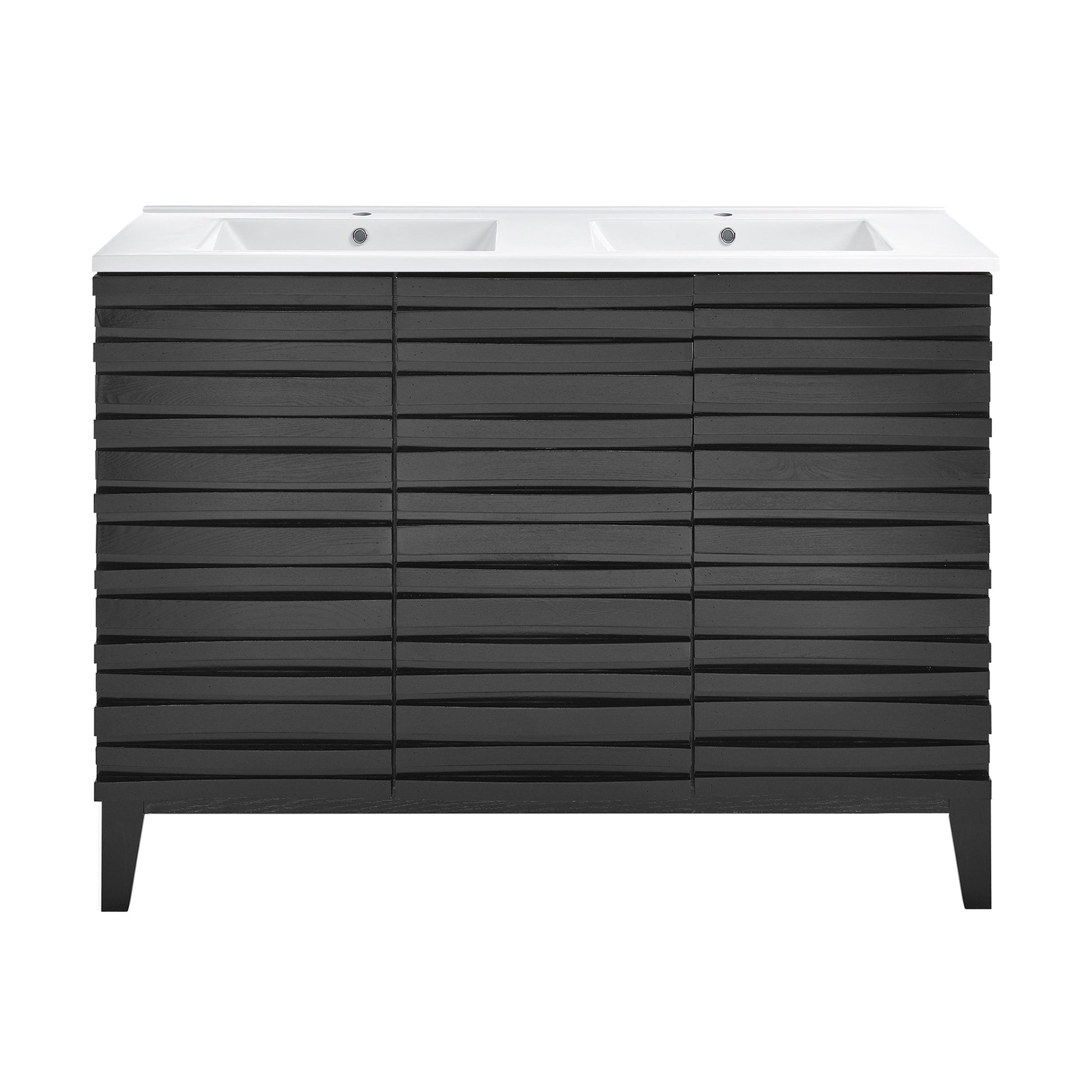 Black Oak / Glossy White / 1-Hole